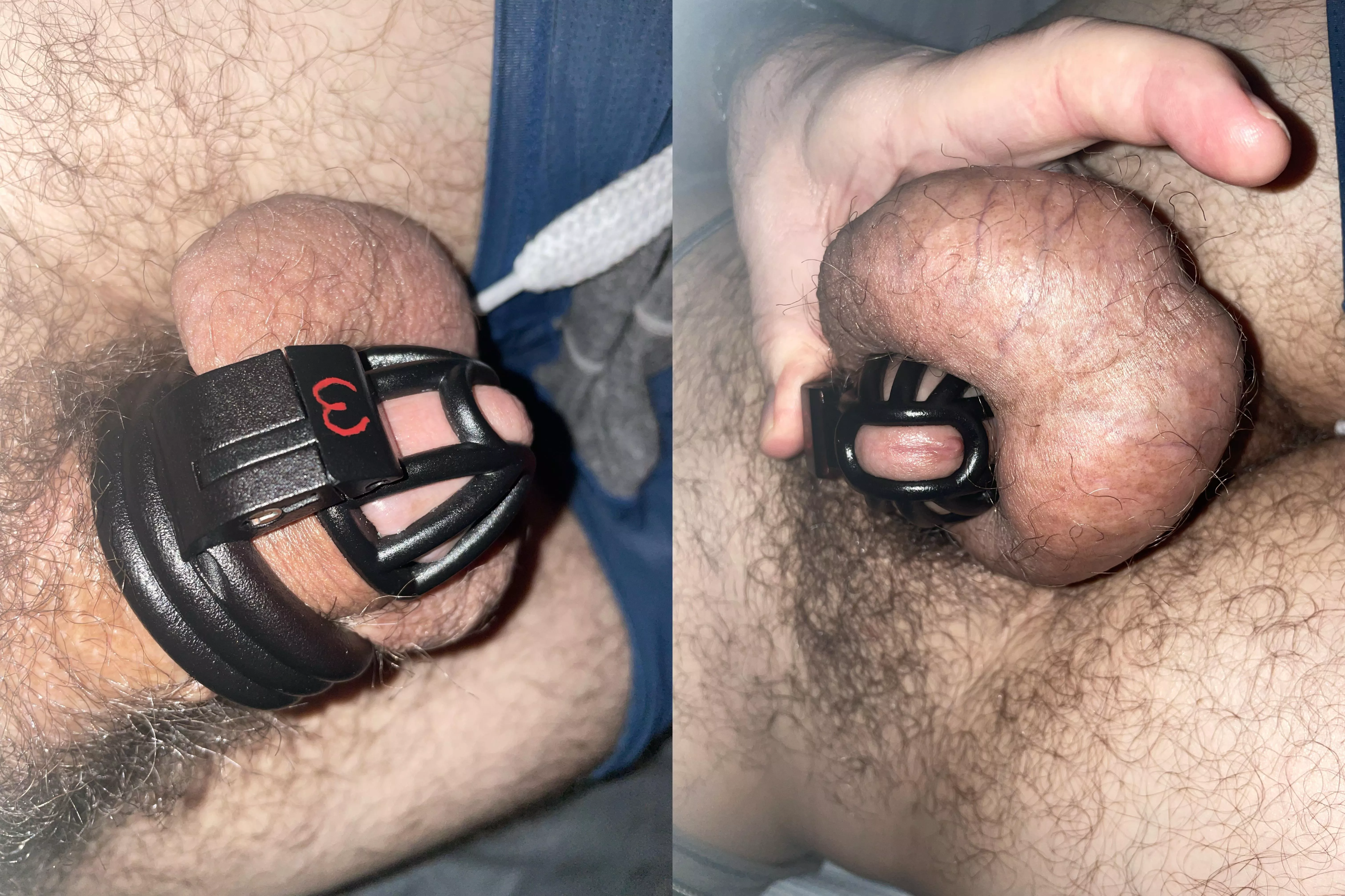 She sent me to sleep while I’m wearing the CK Short Headlock cage instead of the long term standard sized cage. That’s a first. I slept poorly, due to the cruel confinement, arousal from the headlock, and the fact that she’s considering meeting a b posted by slave2DBG8422