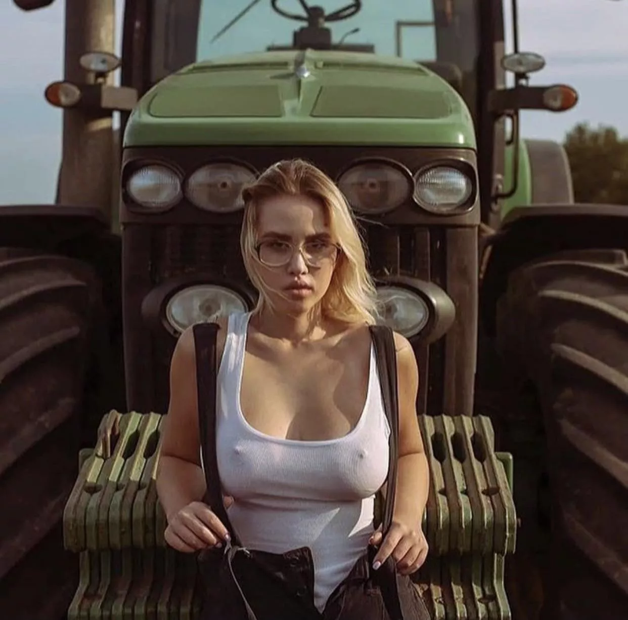 She thinks her tractors sexy, what do you think? posted by b8679