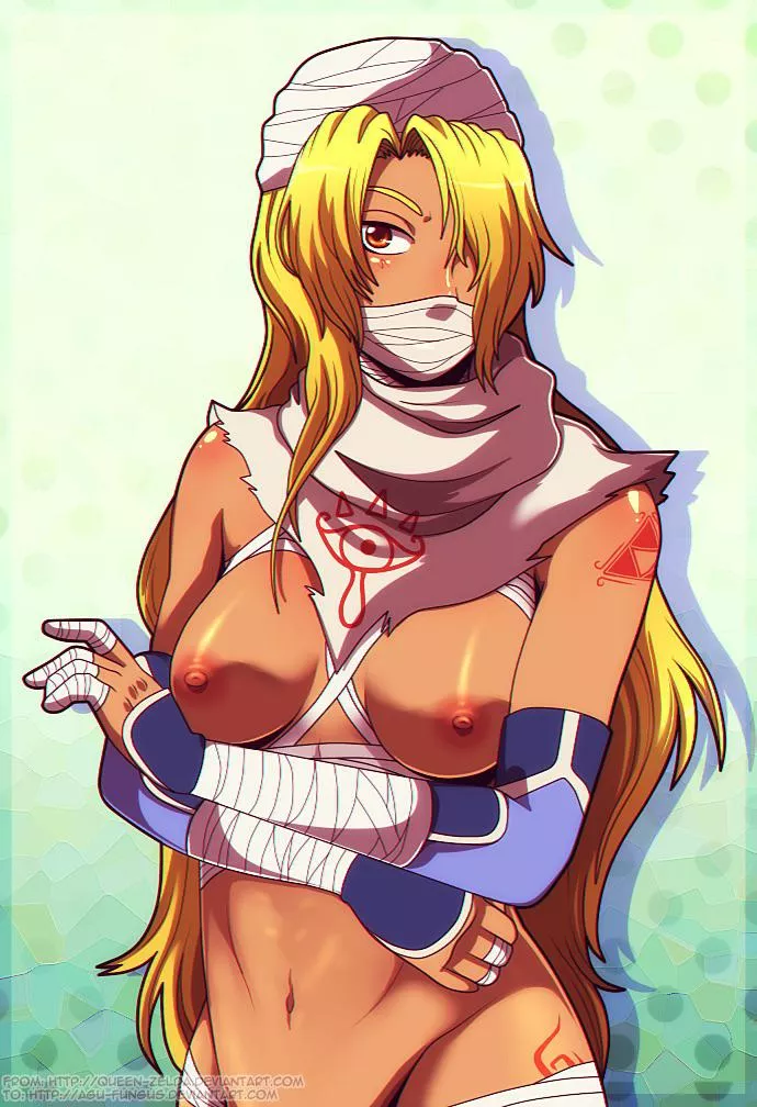 Sheik showing off her chest posted by DTMweeb101