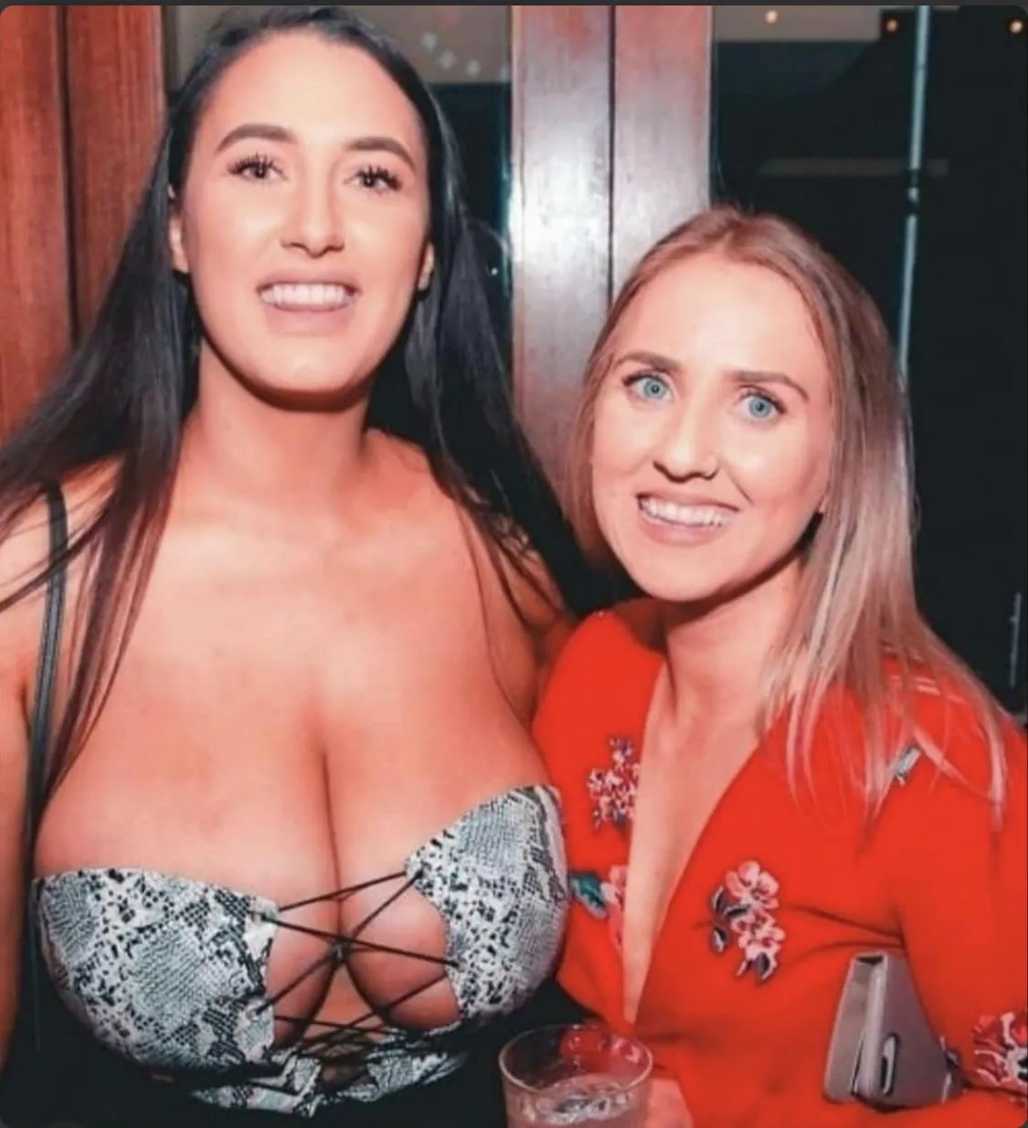 She’s so embarrassed she’s trying to hide her boobs behind her friends’ posted by Seedythrowaway1803