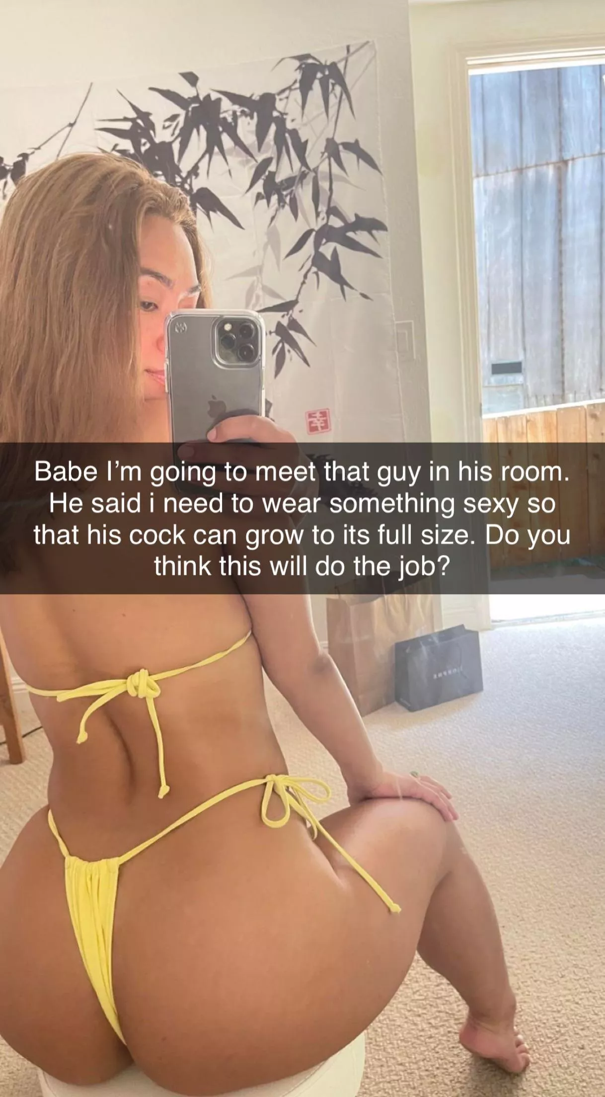 Sheâ€™s talking about the guy with the huge cock she met at the pool. Whatâ€™s your reply? (Part 2) posted by naman1532