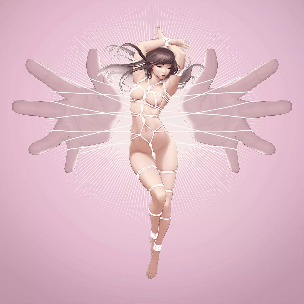 Shibari Angel reprise by Chester Ocampo (2021) posted by prismatika_on_tumblr