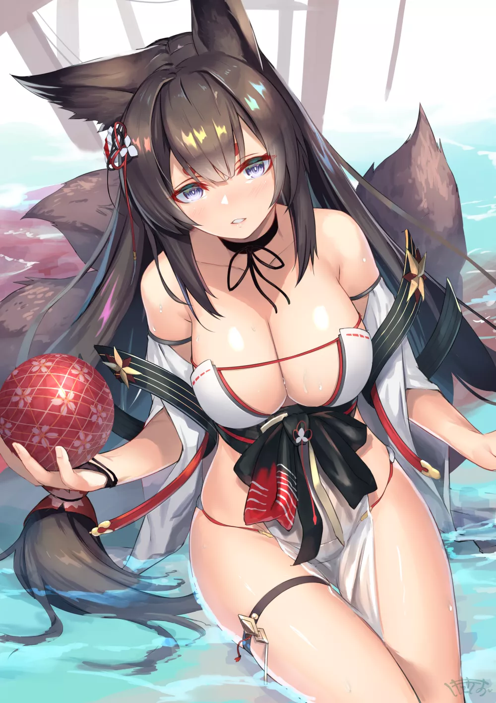 Shkikkan-sama, Do You want to play a game with me? (IJN Amagi, Azur Lane, Sakura Empire Faction) posted by YandereLover22