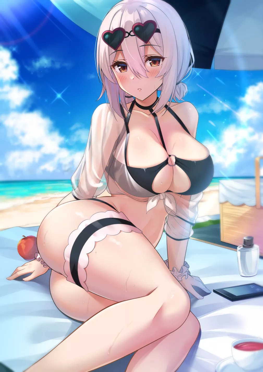 Shkikkan-sama, Do You want to rub lotion on me? (HMS Sirius, Azur Lane, Royal Navy Faction) posted by YandereLover22