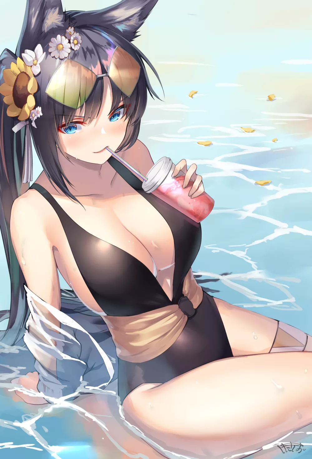 Shkikkan-sama, wanna taste of my smoothie?~ (IJN Kii, Azur Lane, Sakura Empire Faction) posted by YandereLover22