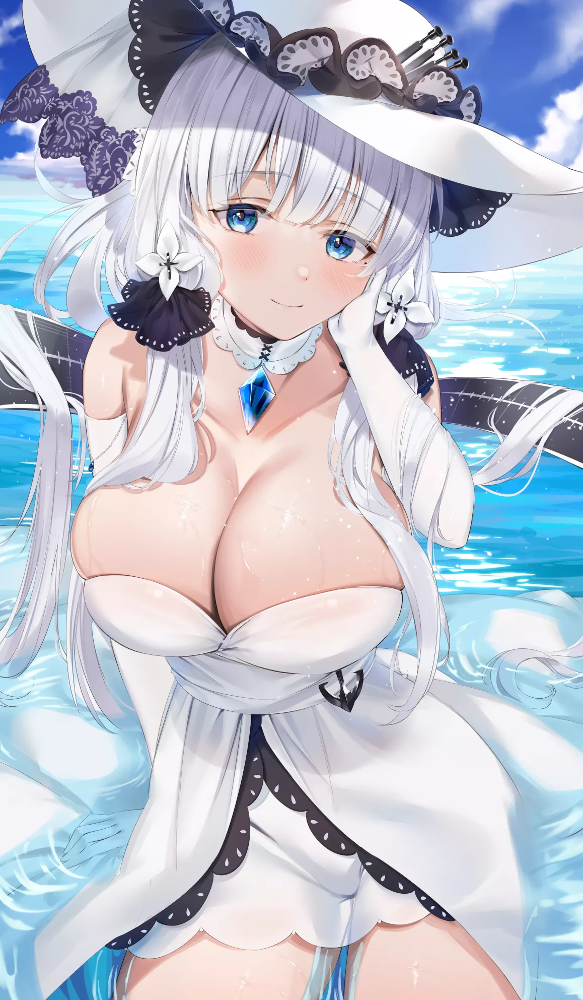 Shkikkan-sama, would you care to join me for tea and sandwiches this afternoon?~ðŸ’™ (HMS Illustrious, Azur Lane, Royal Navy Faction) posted by YandereLover22