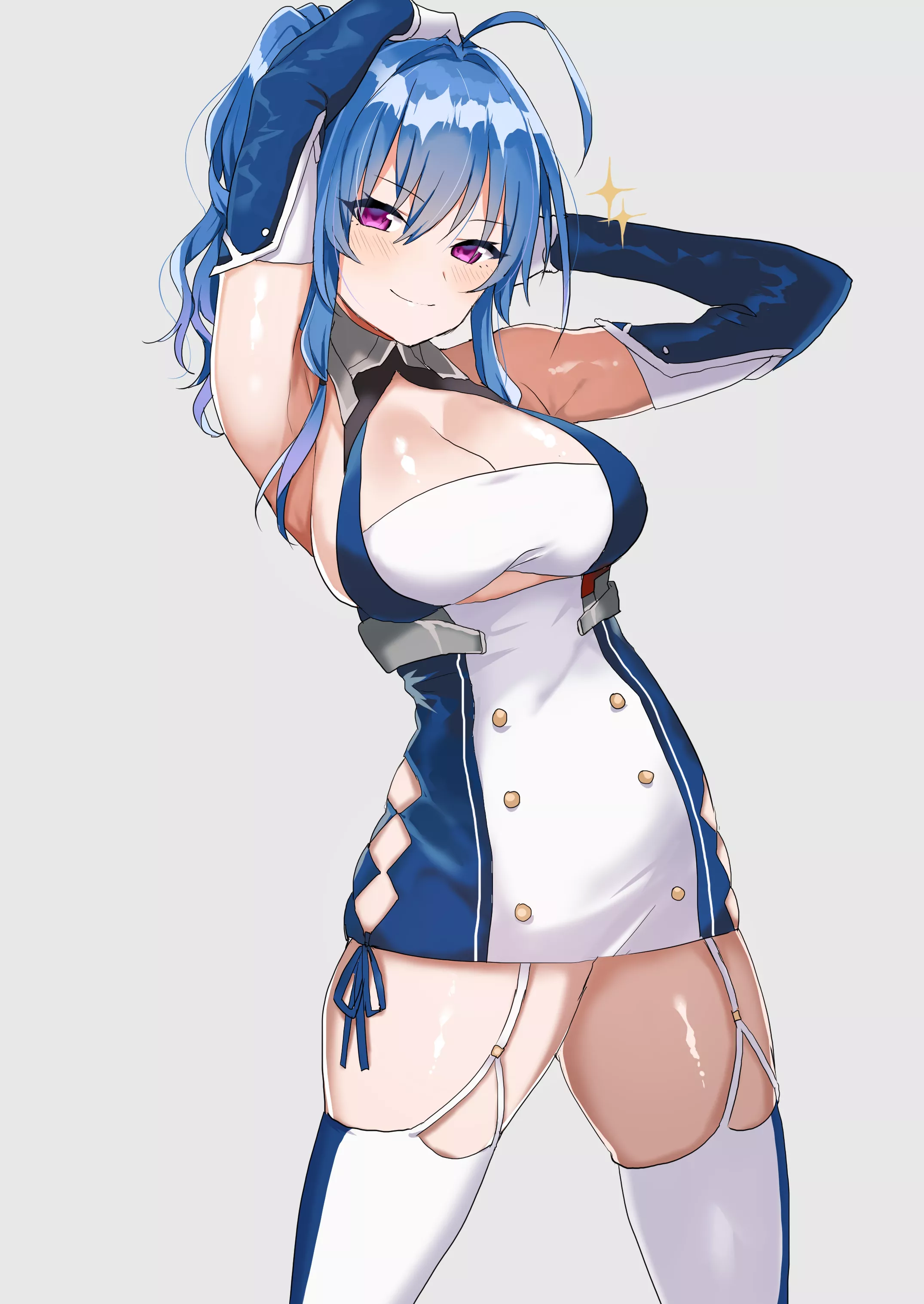 Shkikkan-sama, you're very pervy to want me to pose like this for your pictures (USS St. Louis, Azur Lane, Eagle Union Faction) posted by YandereLover22