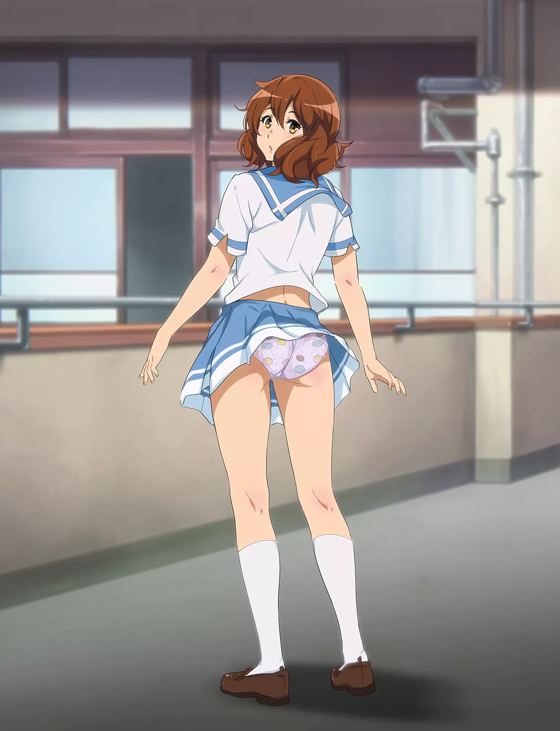 Short skirts and the wind. [Hibike! Euphonium] posted by chilidirigible