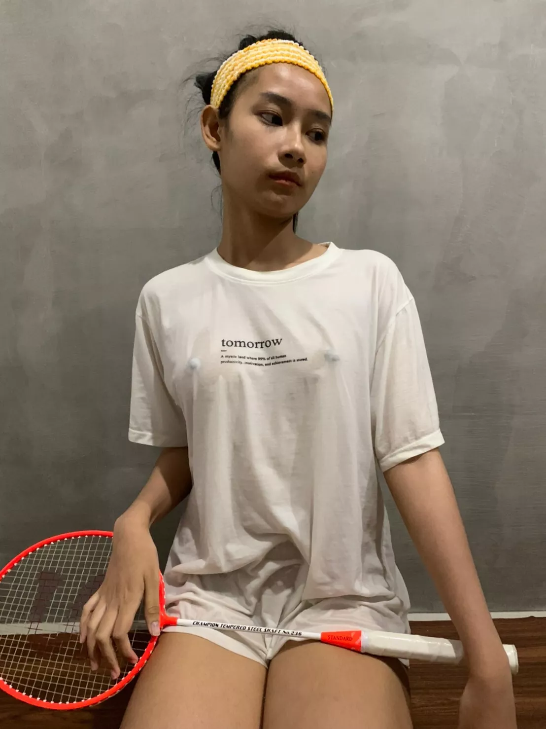 should I change my shirt? if yes, which shirt should I wear to play badminton with you ðŸ¤”ðŸ¤” posted by Littlepan123