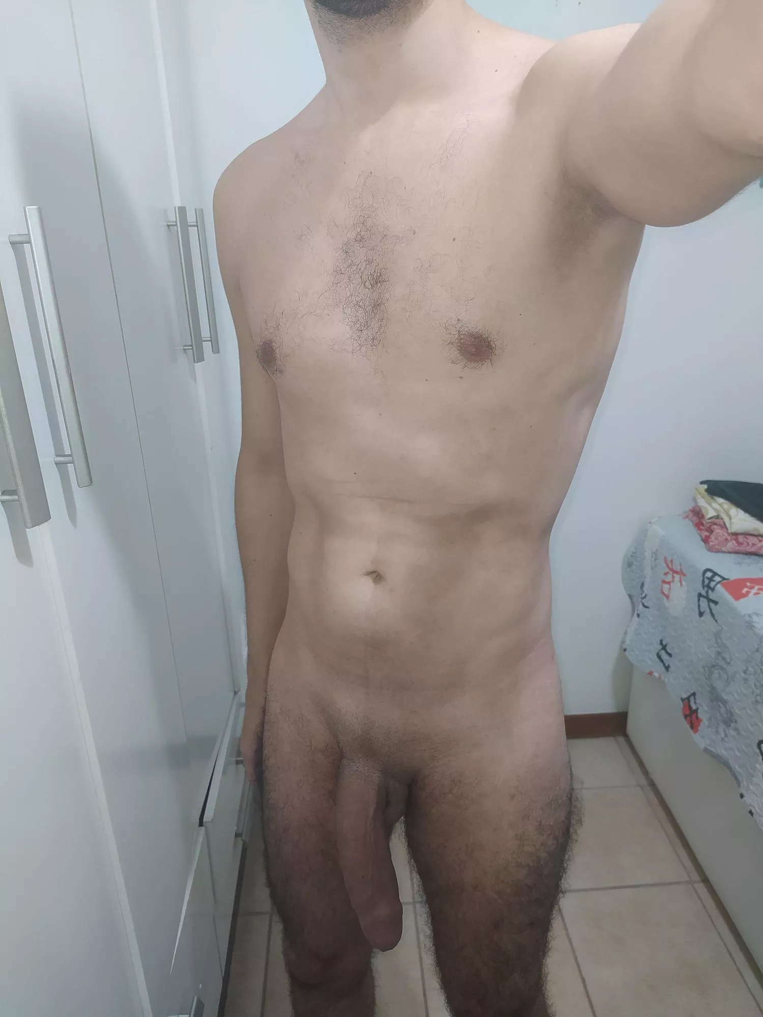 Should I keep my belly shaved? It looks good with my shaved pubes (dislike growing them) but I'm not sure if looks good with chest hair (dislike shaving them). What do you think? posted by jamesguldan