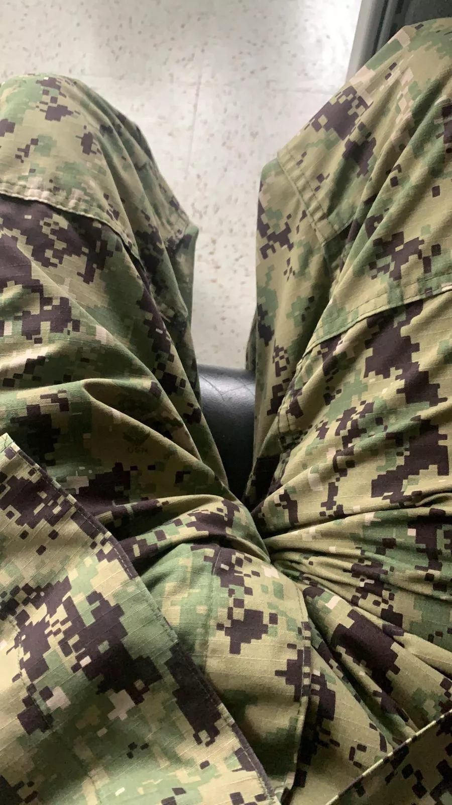 should probably take more pictures in uniform 👀 bulging at work. posted by kingsuncut