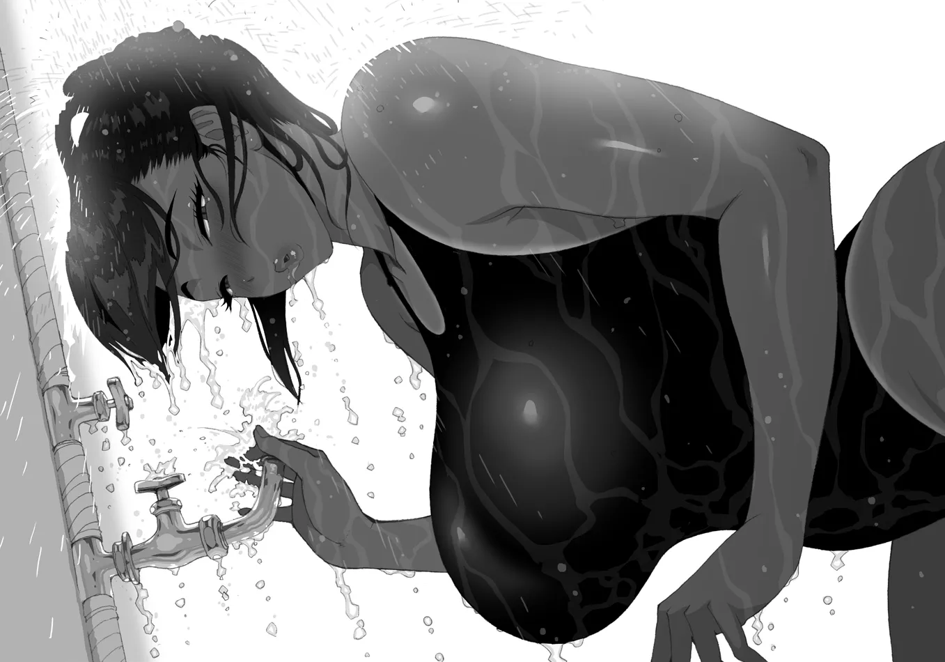 Shower at the pool (Ohepeyousyu) posted by ObserveAndHerve