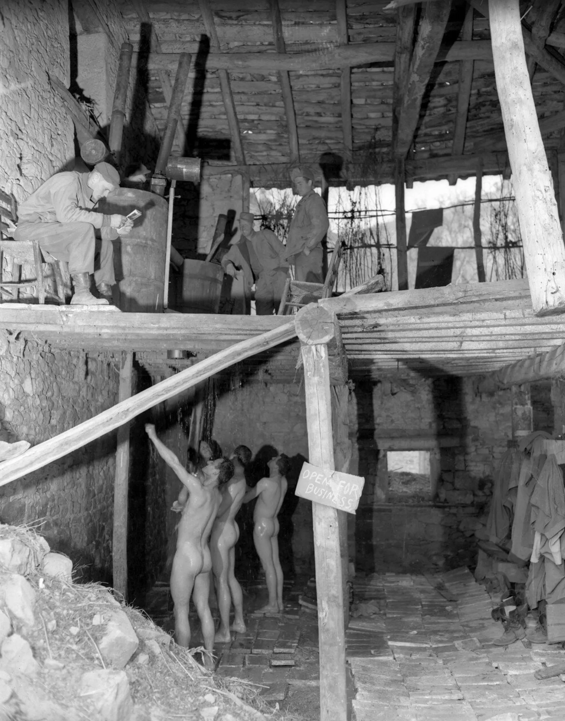 Shower in WW2... posted by oraval2019