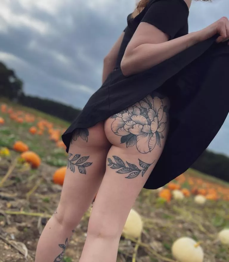 Showing off at the pumpkin patch posted by the_huldra