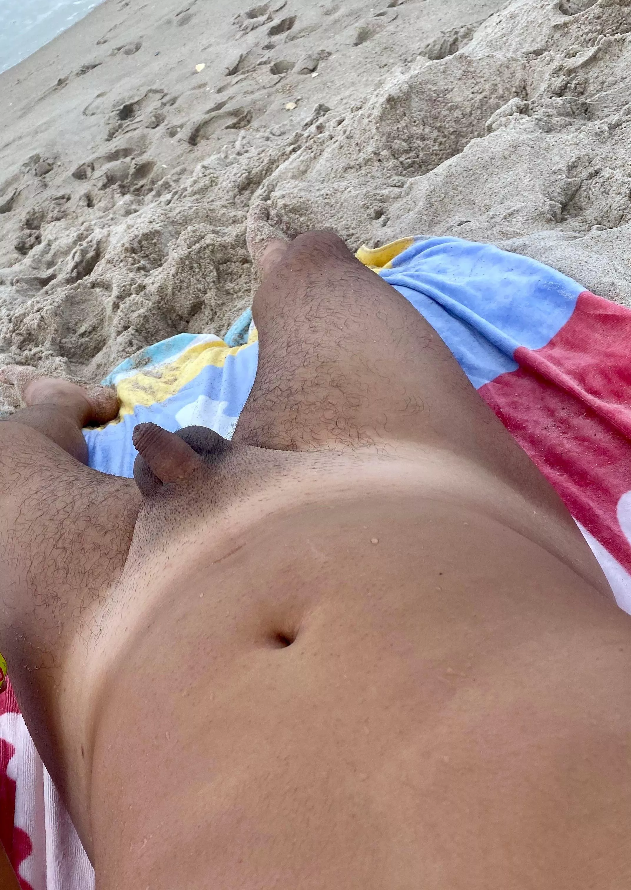 Showing off my soft cock at the beach posted by dudebro1107