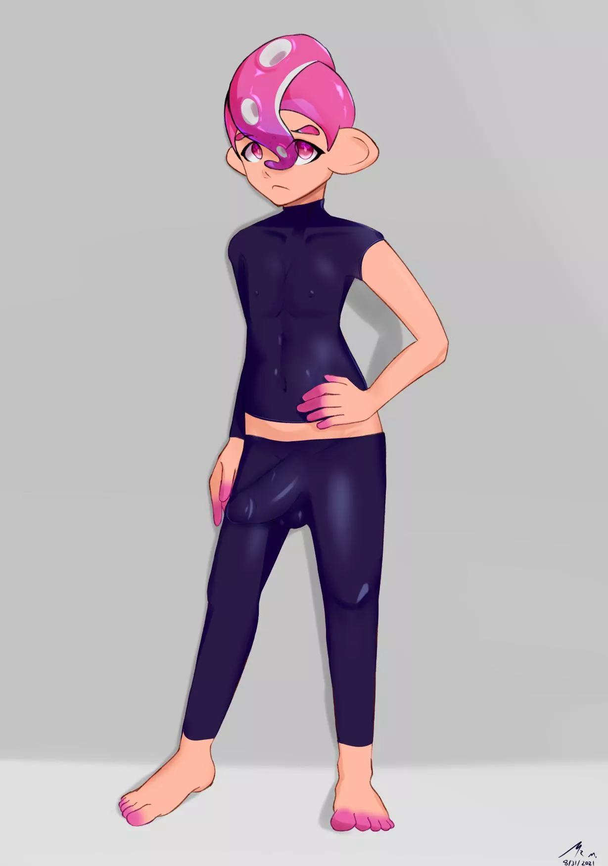 simple pose drawing of my Agent 8 (Mr. M) posted by MR_M_WAS_TAKEN