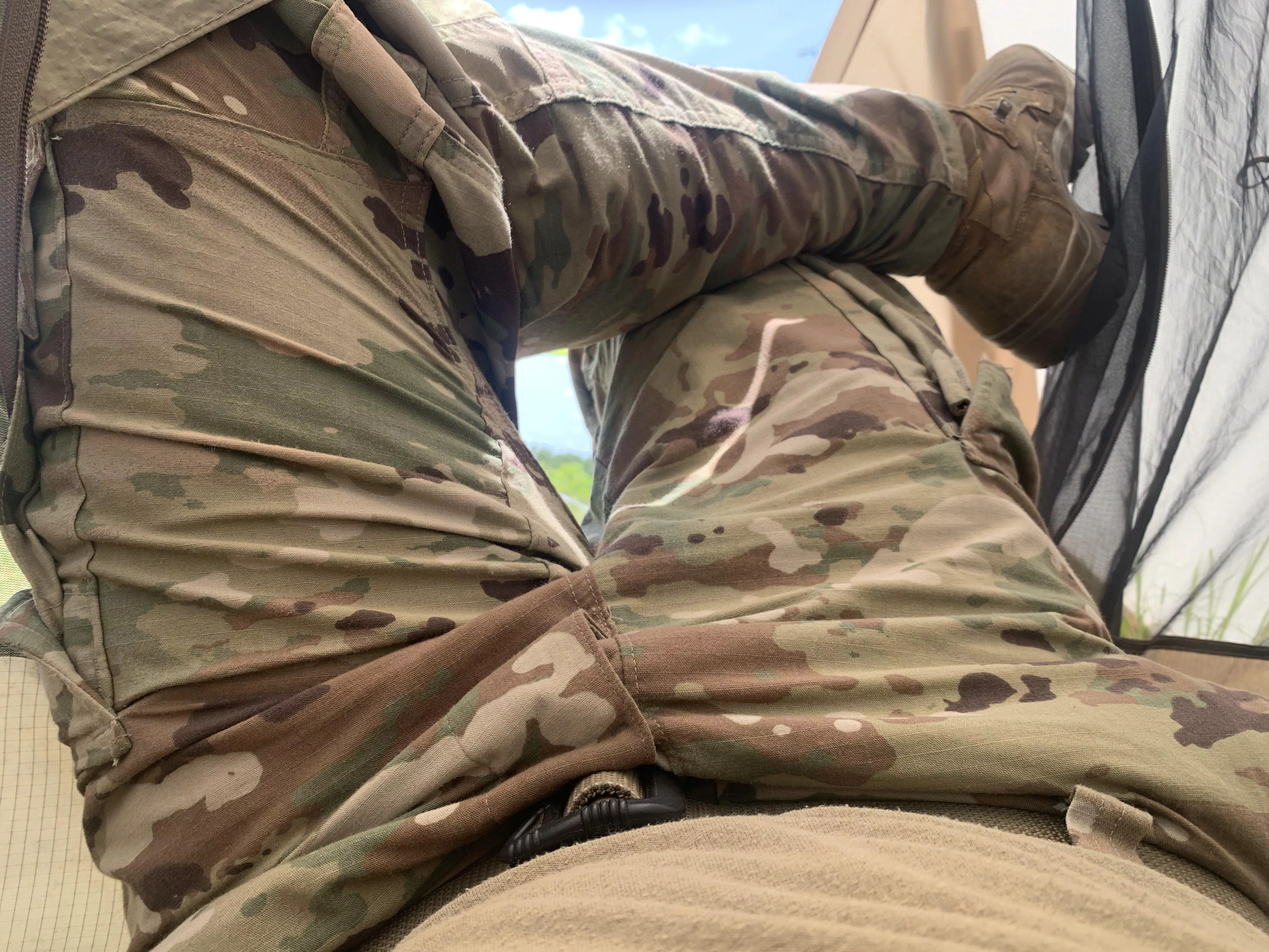 Since I’m wearing camouflage just pretend I’m not wearing any pants. posted by Early_Minute8194