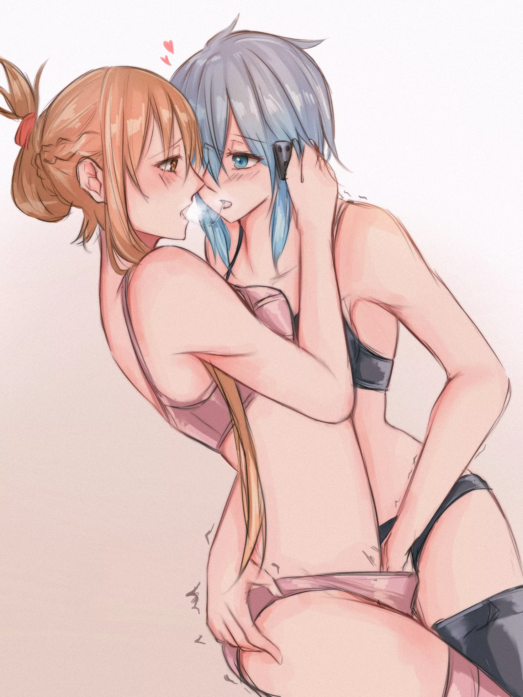 Sinon X Asuna [Sword Art Online] posted by captainhentai95