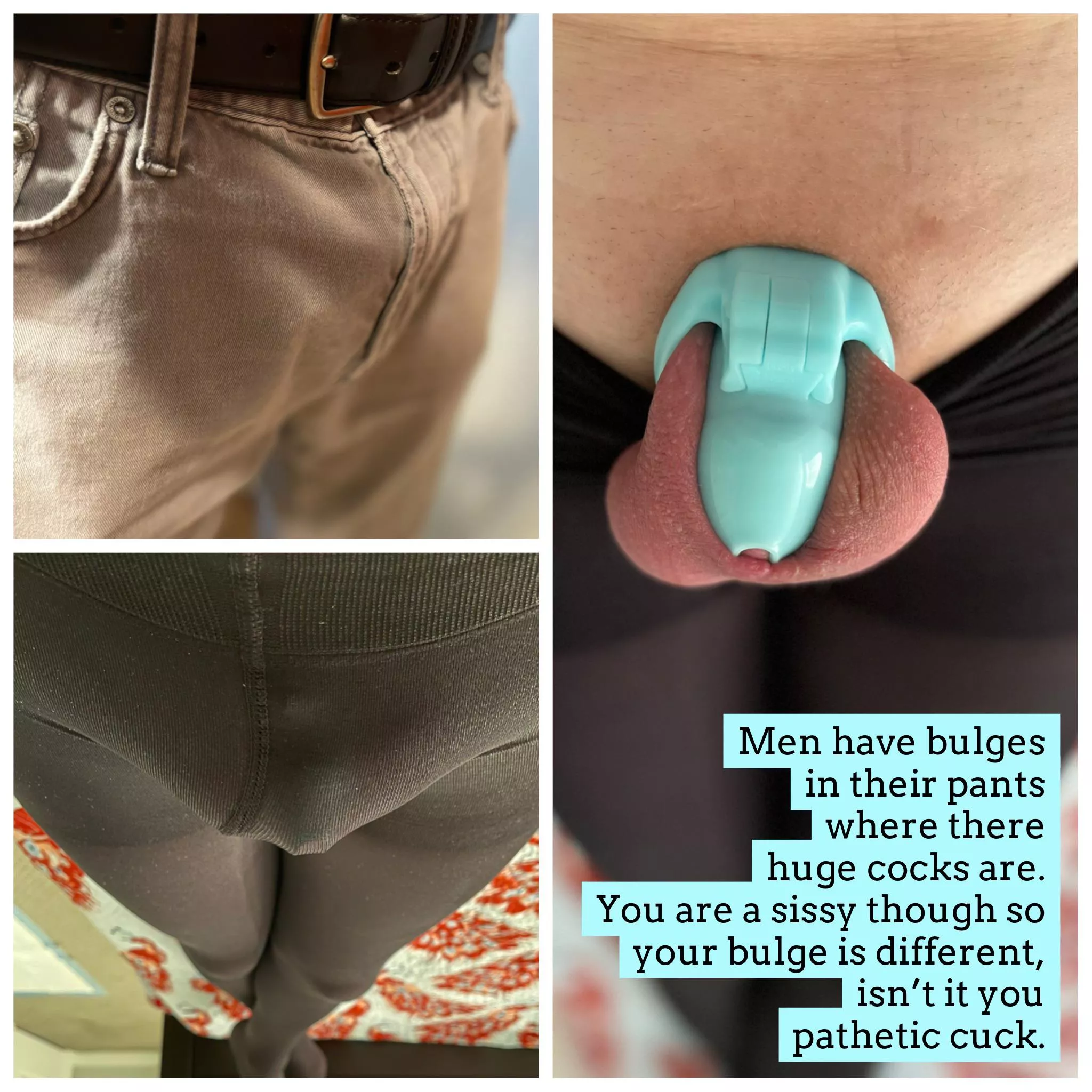 Sissy bulges are different… posted by umcultssissy