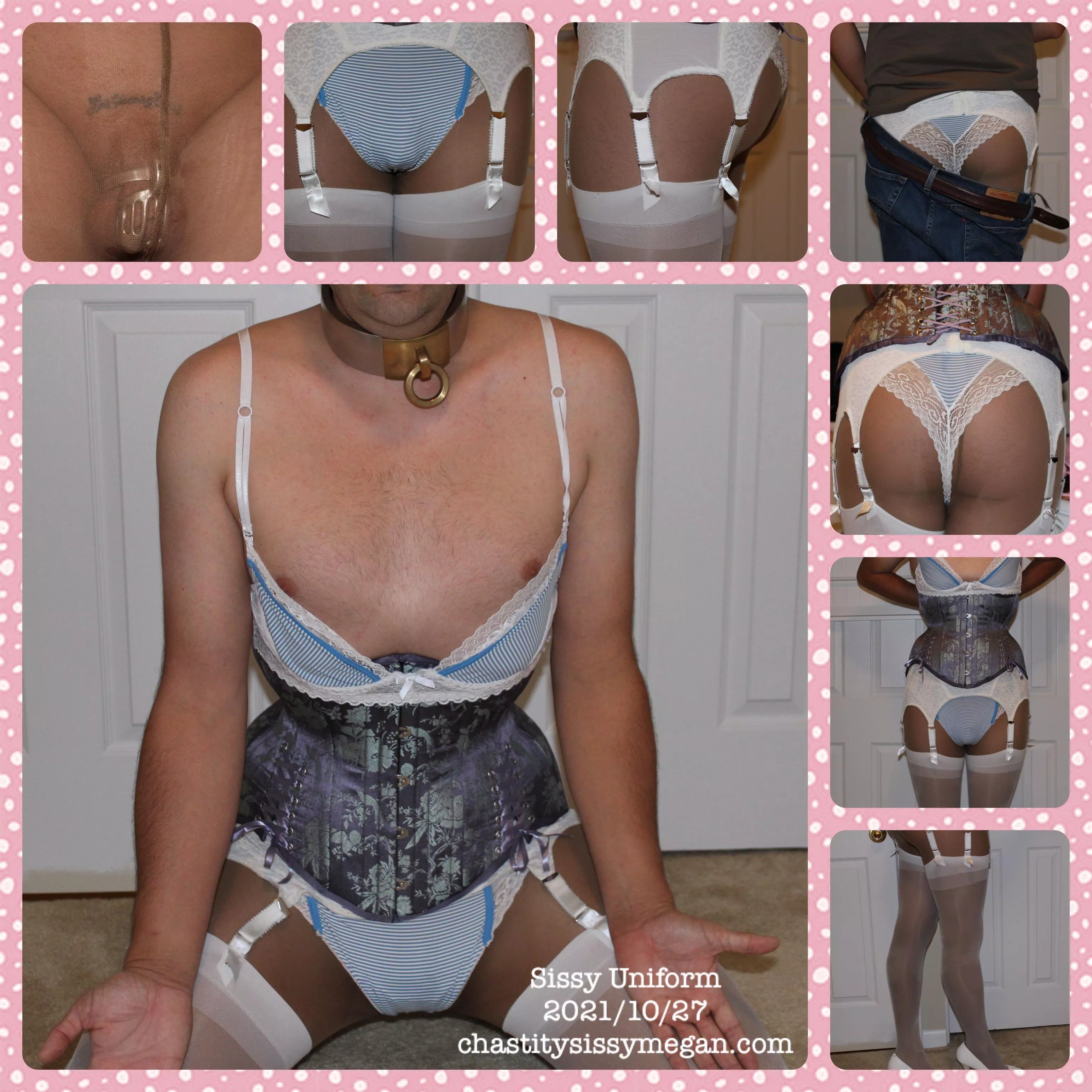 Sissy uniform and Chastity 2021/10/27 posted by ChastitySissyMegan