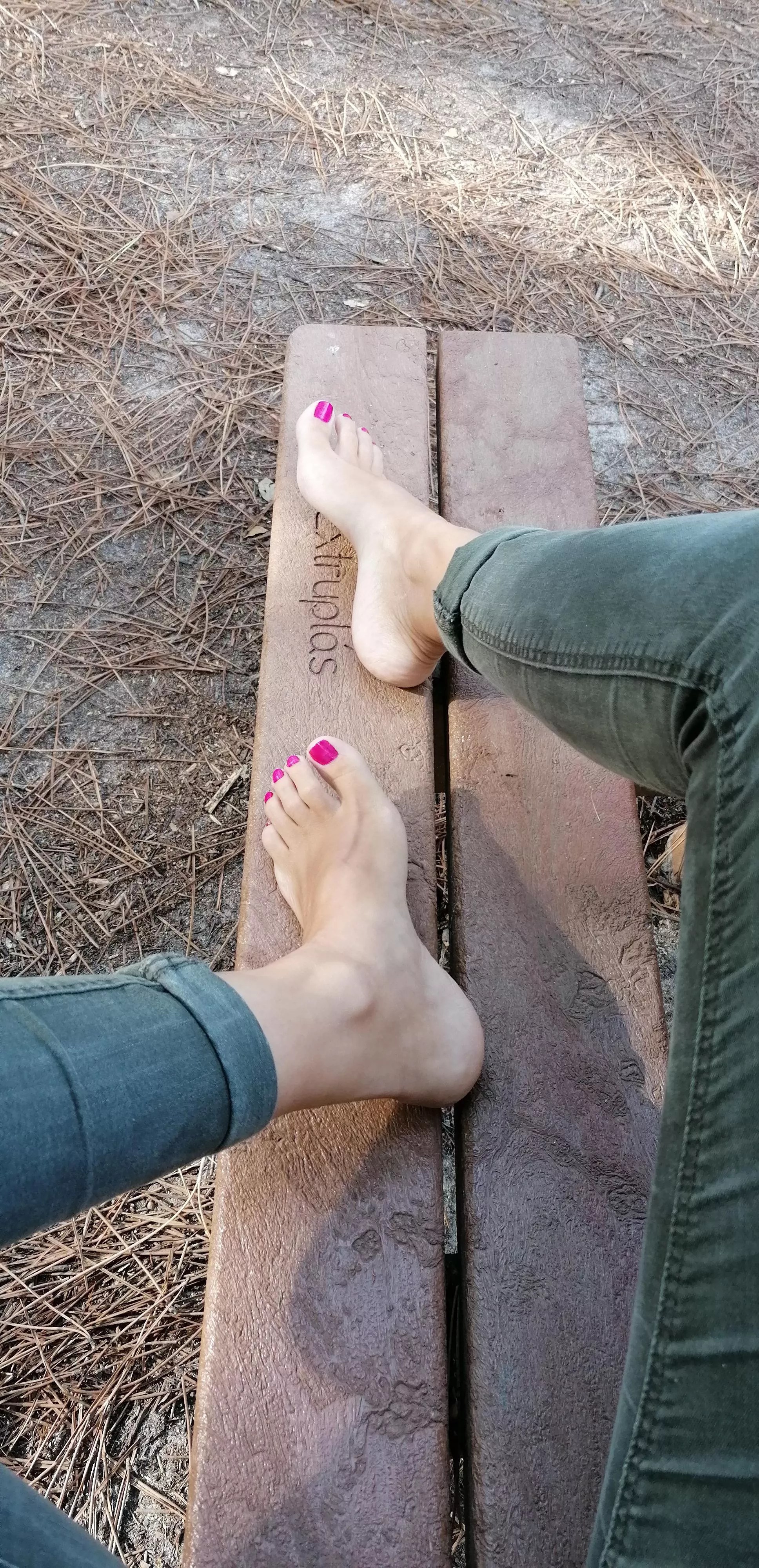 Sit here and start sucking my candy toes 😘 posted by CutieFeet0902