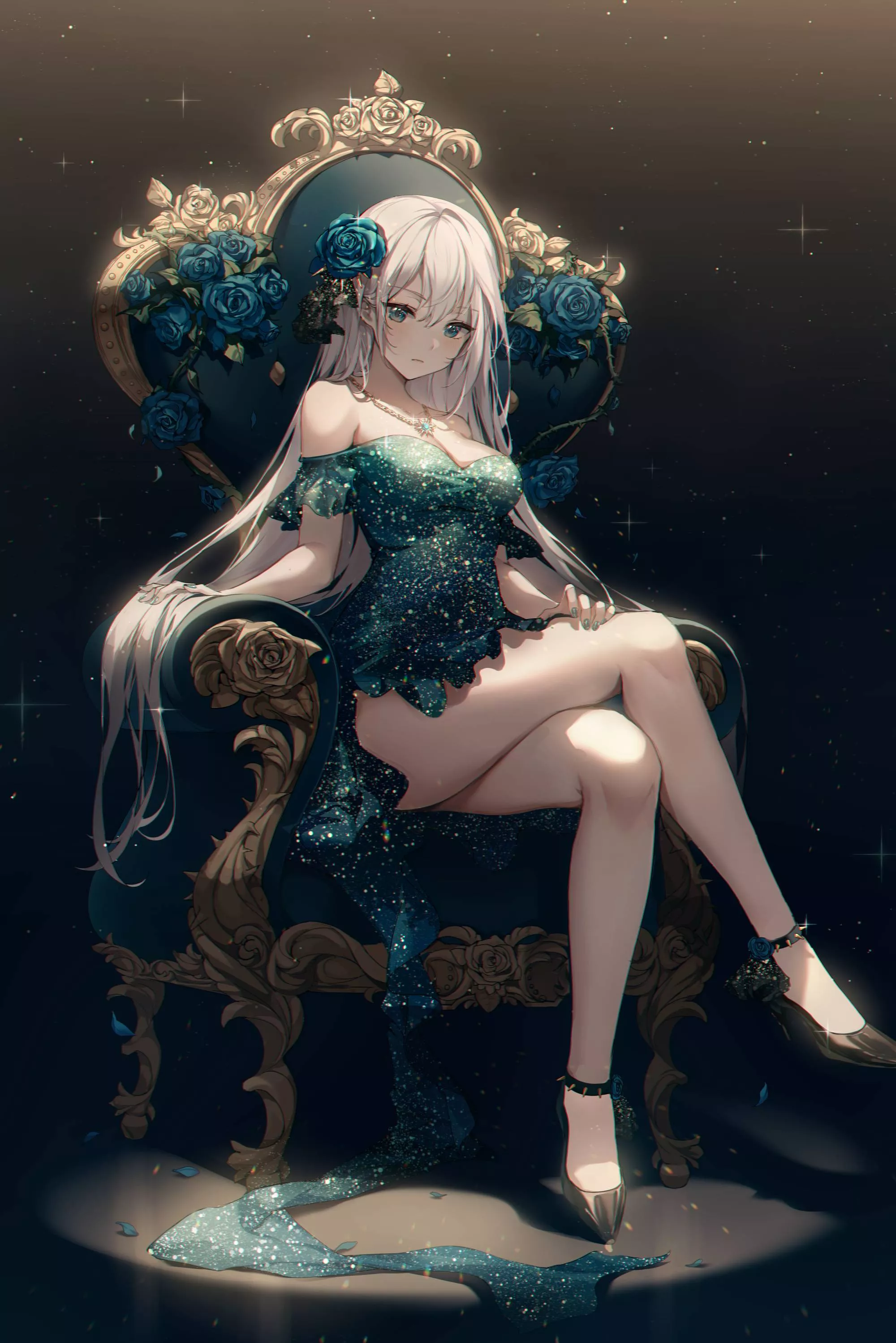 Sitting on her Throne [Original] posted by CheetahSperm18