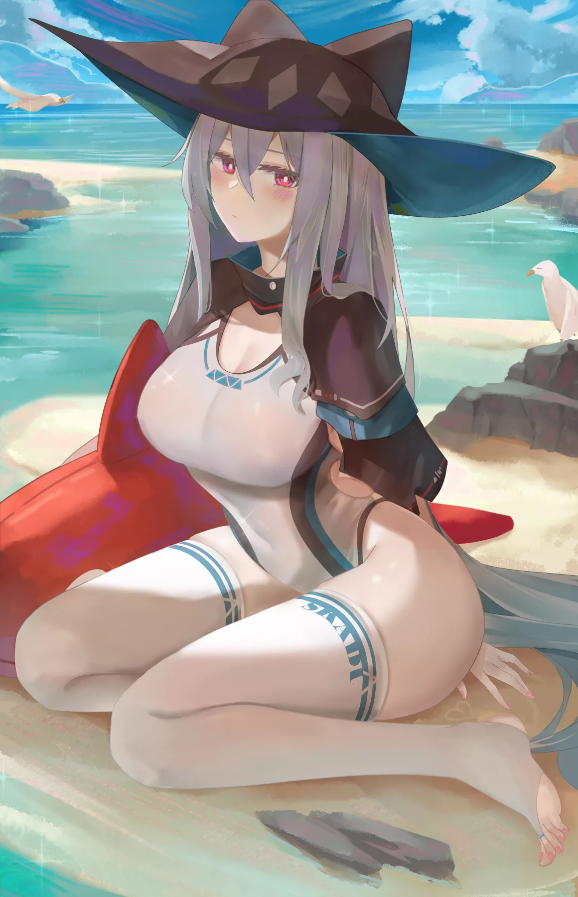 Skadi Beach Day (Ru Zhai) [Arknights] posted by sequence_string