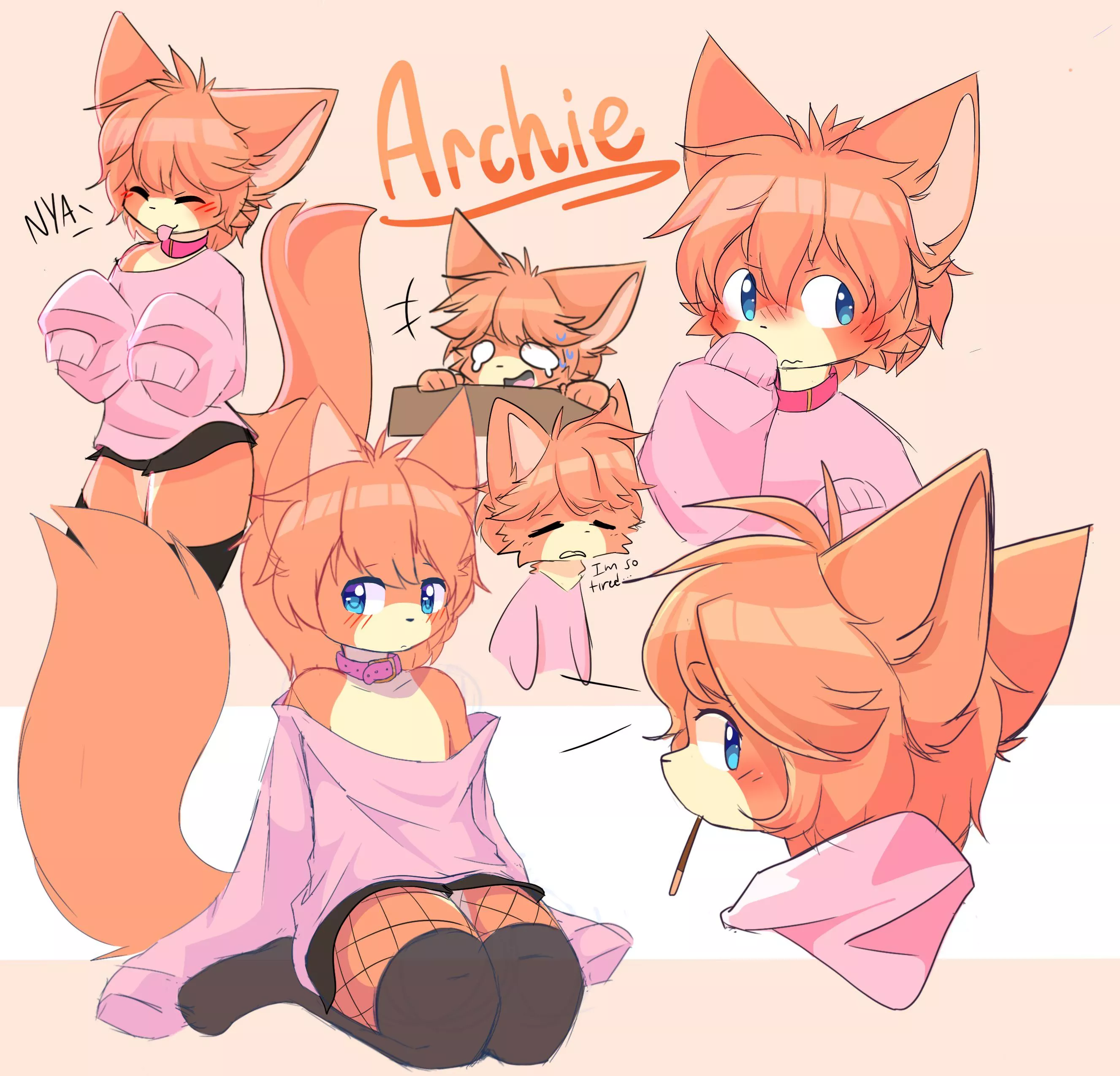 Sketch page ! (Art by me, @arkiuvu on twitter) posted by Krispei100