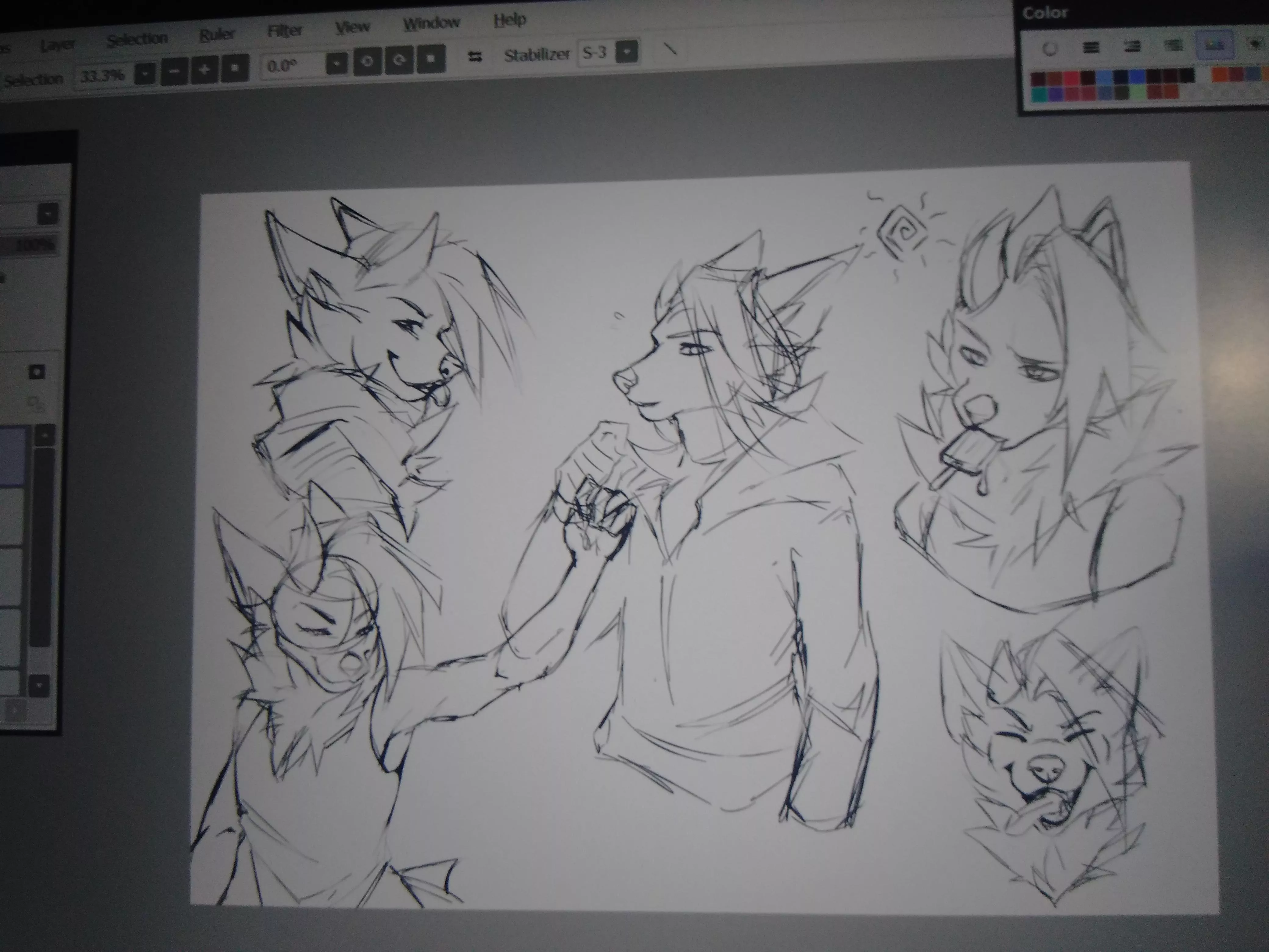 Sketchpage commission that I'm working on (art by me, @RobinJinx_ , wip). Sketchpages costs $70, PM me if you are interested! posted by Jinx_Robin