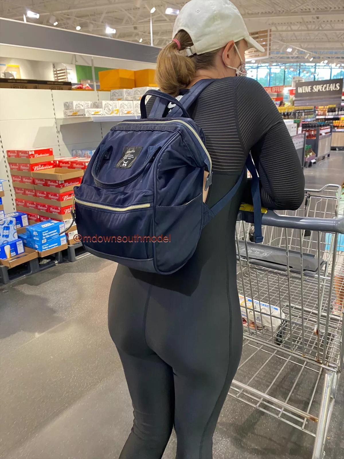 Skin tight spandex catsuit grocery shopping posted by Mdownsouthmodel92