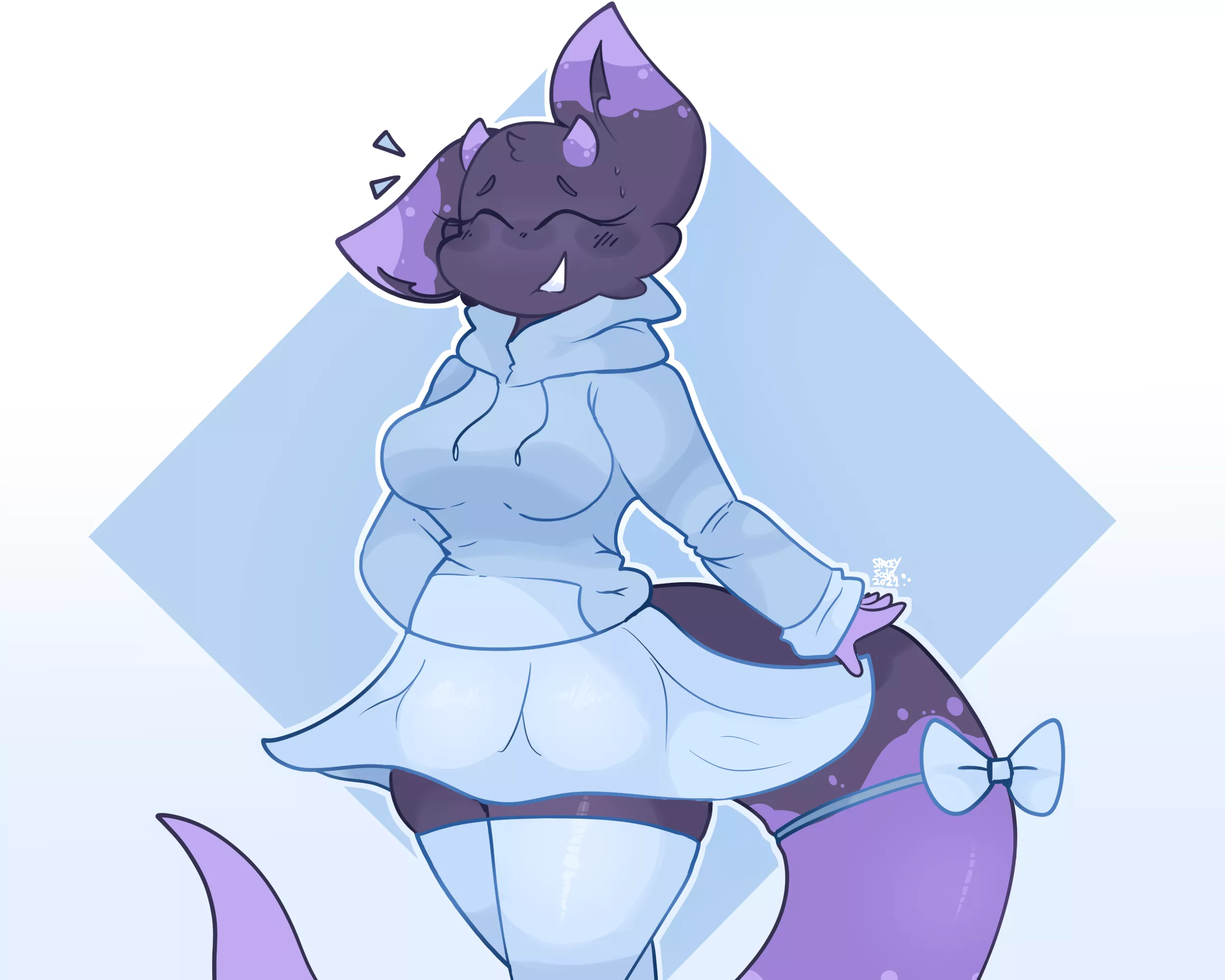 Skirt~! (Art by me) posted by SpaceyS0da