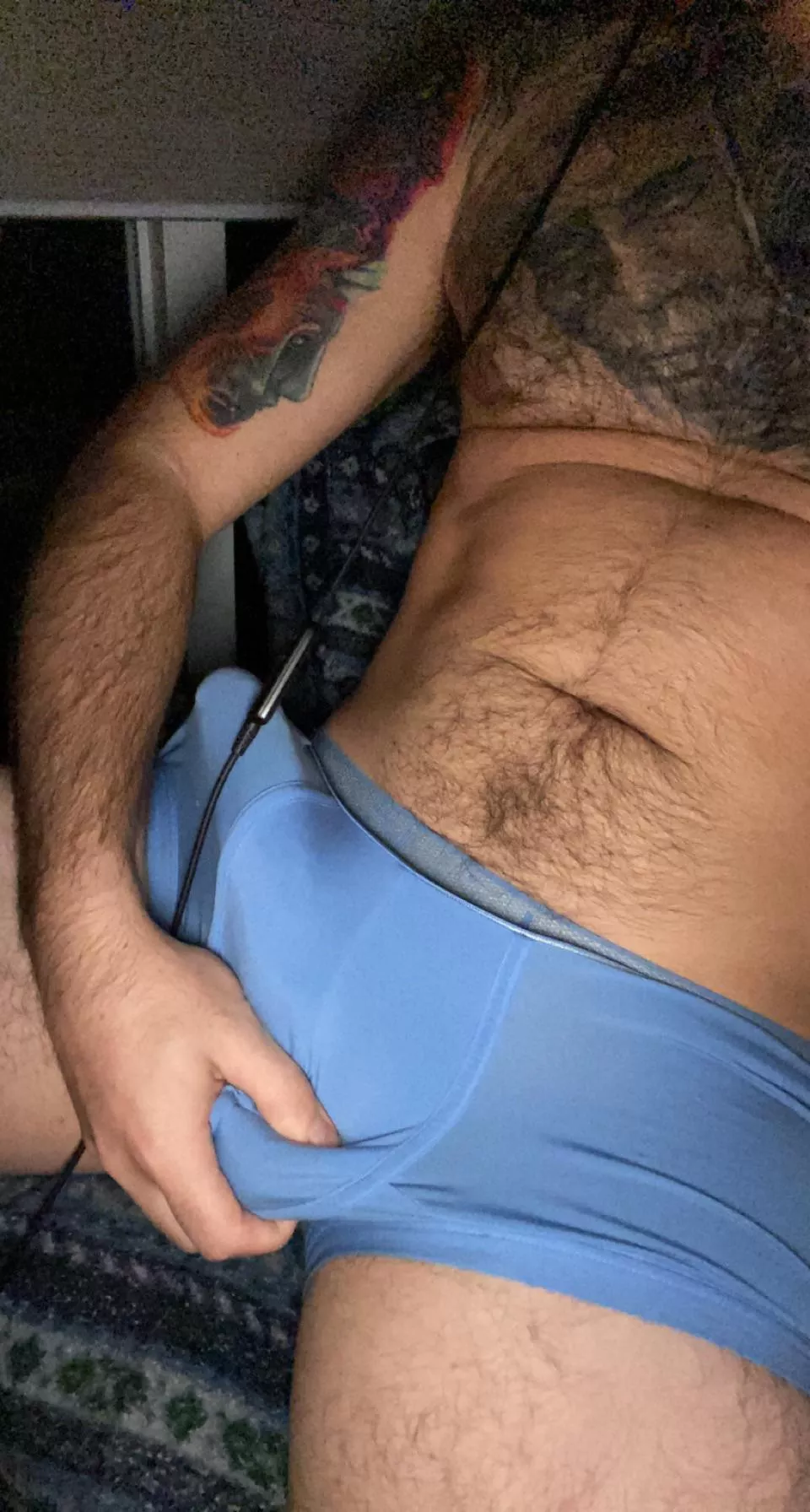 Sky blue huge cock bulge posted by DelusionalJim