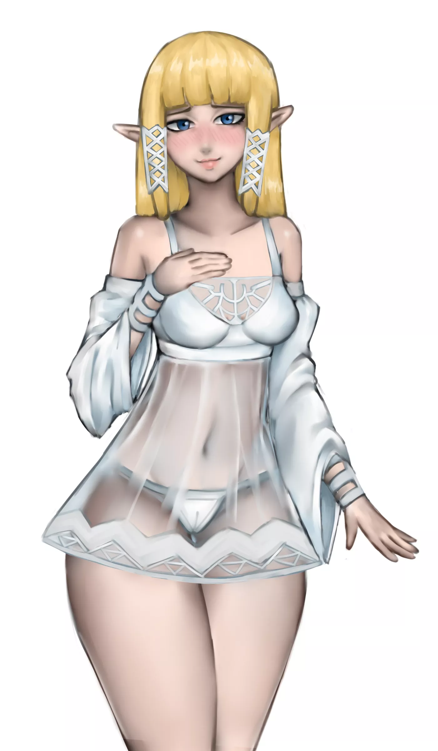 Skyward Sword Zelda in Lingerie [ogatami] posted by arclainth