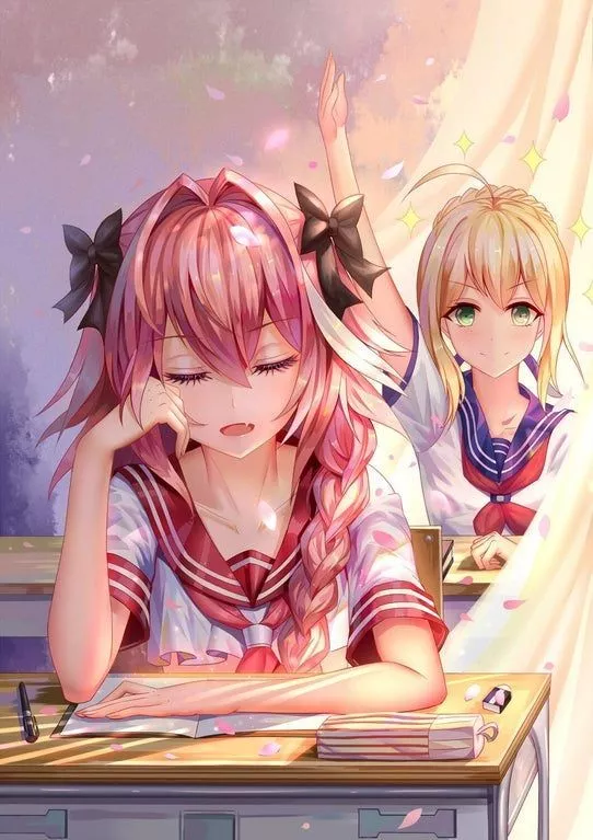 Sleeping Astolfo posted by Entertainers_Ace