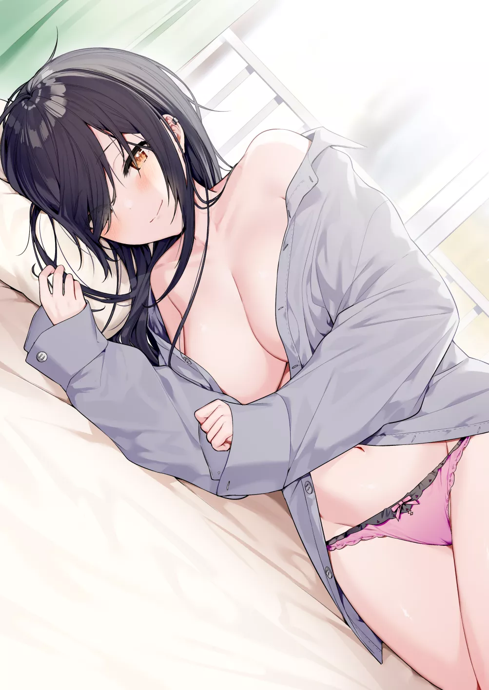 Sleepy in bed with pink lingerie [Original] posted by VietCock