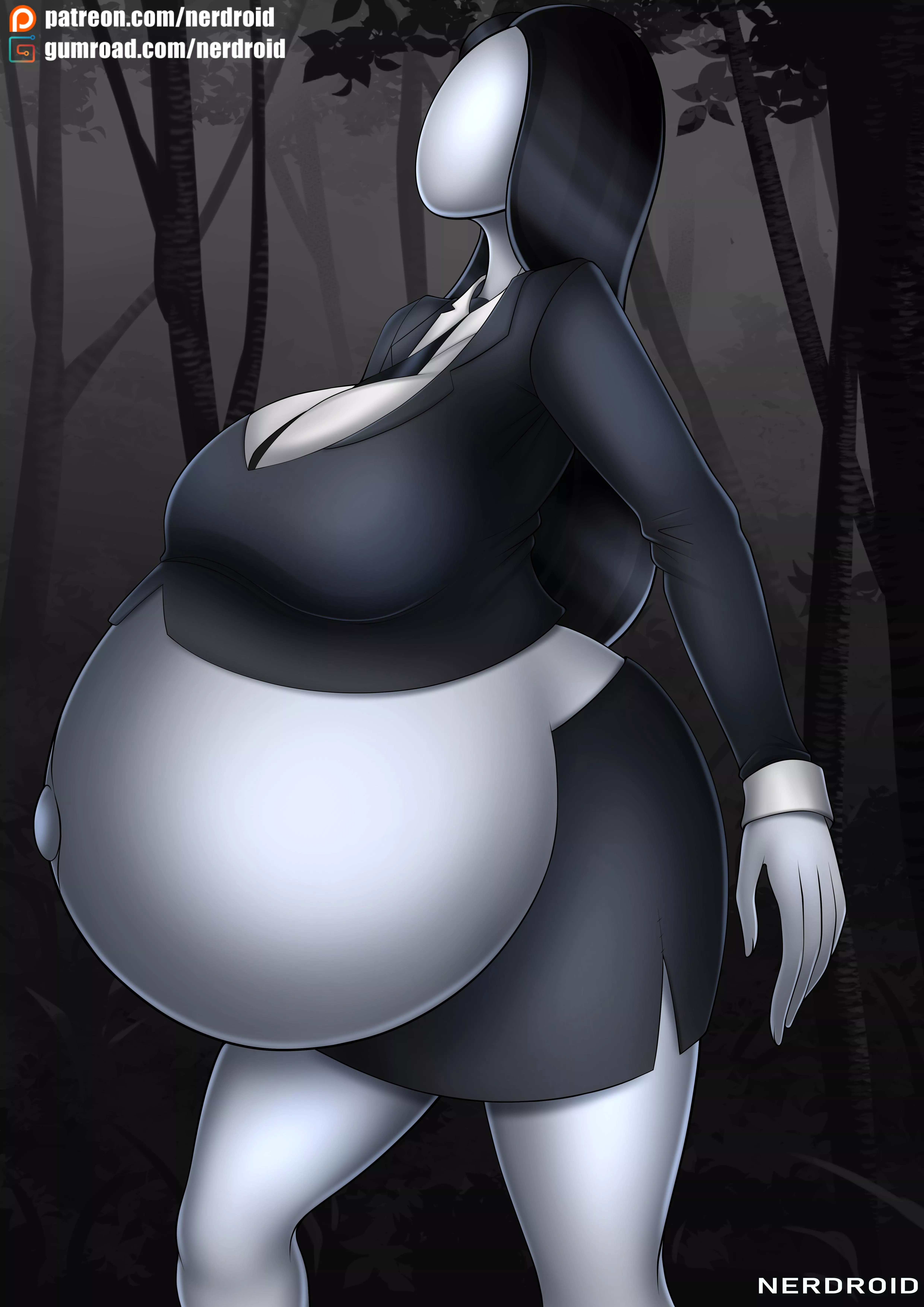 Slenderwoman pregnant - Art by me(NerDroid) posted by Ner-Droid