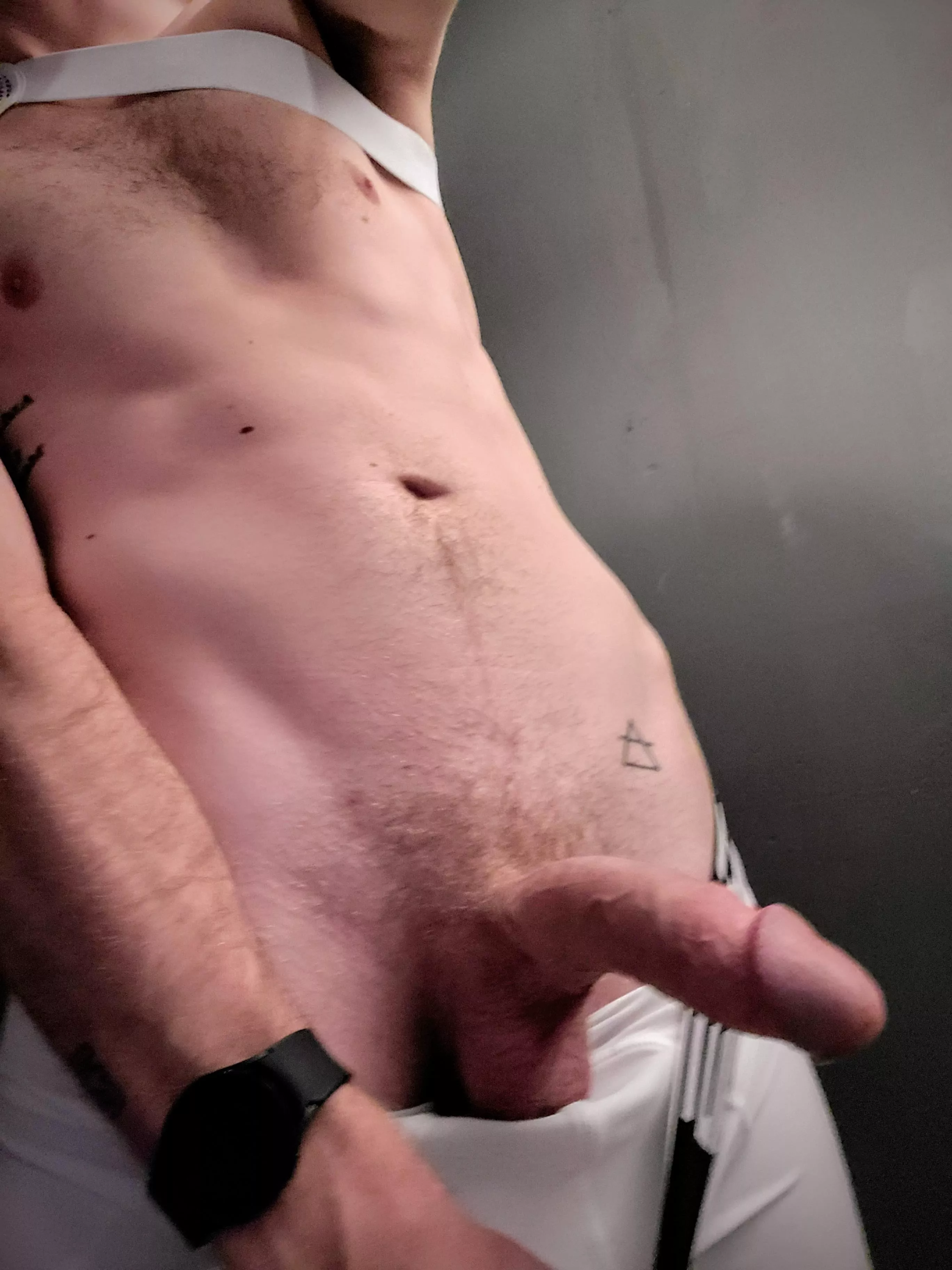 sloppy mid-party snap of my semi-hard cock posted by austrology