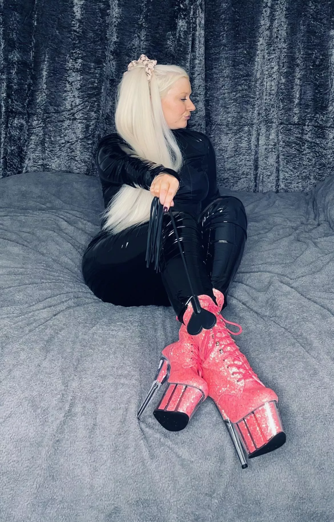 Slut heels always accompany a spanking so well don’t they, you’re only fit to lick my boots anyway posted by sparkly-and-savage