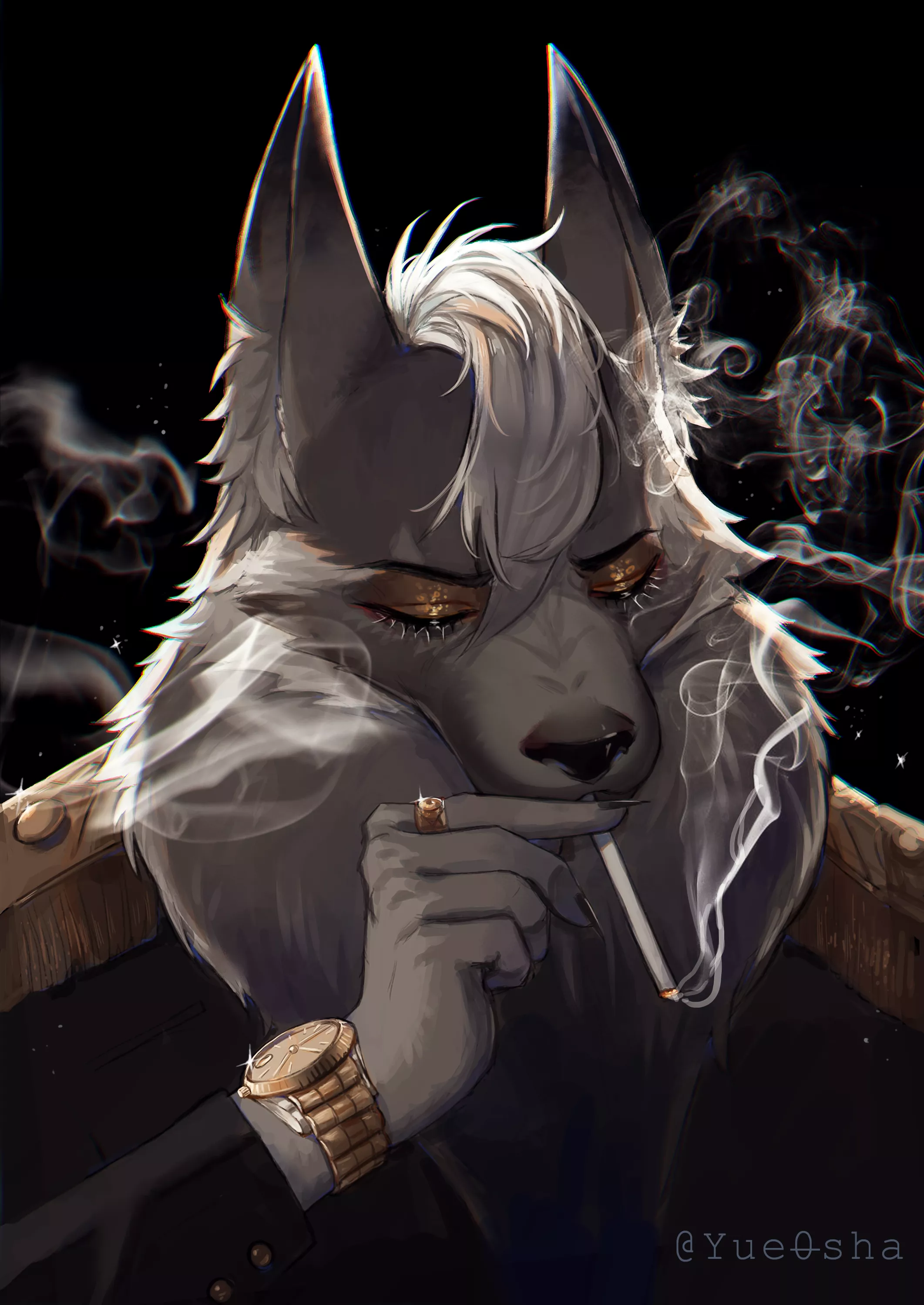 Smoke / Art by Me posted by Yue0sha