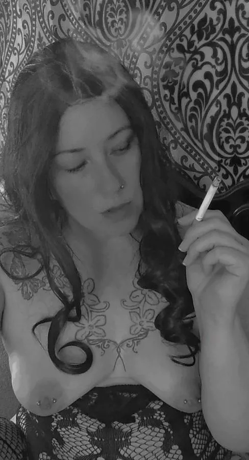 Smoking in bed, just like my catholic school girl days posted by MistyPlay