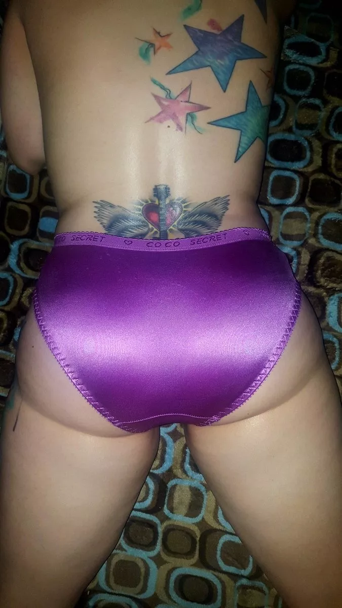 Smooth shiny purple posted by panty_overload