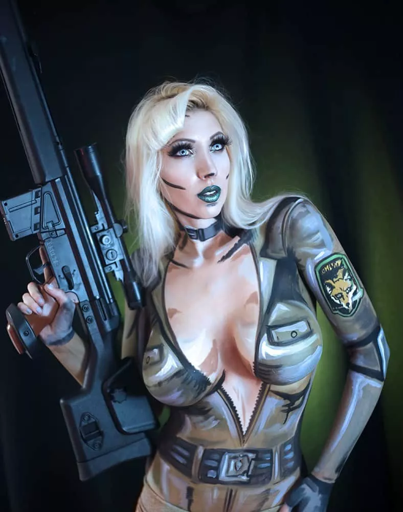 Sniper Wolf body paint by Intraventus posted by zadie_backinblack