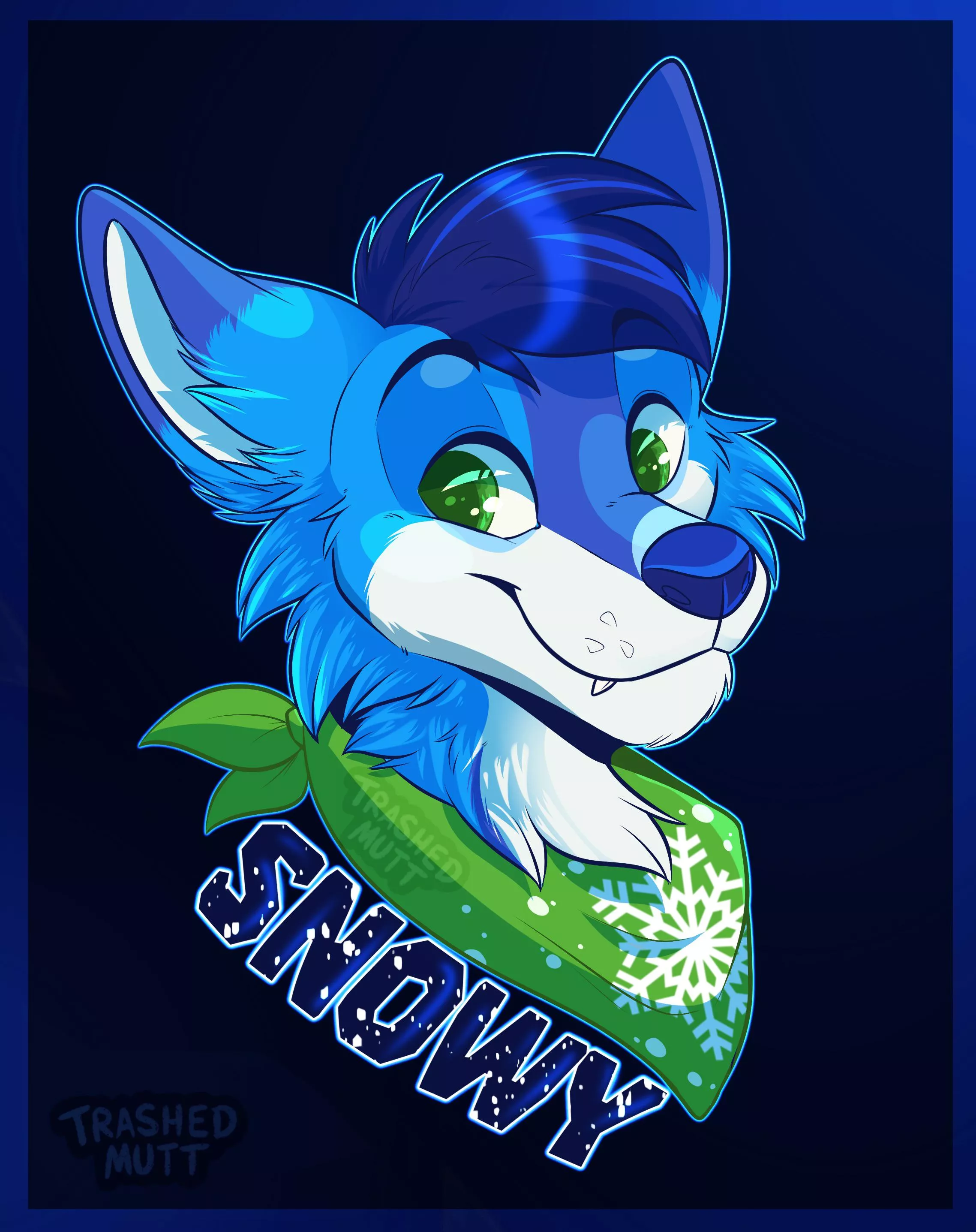 Snowy Folf ❄️ (art by me - trashedmutt on twitter) posted by trash-mutt