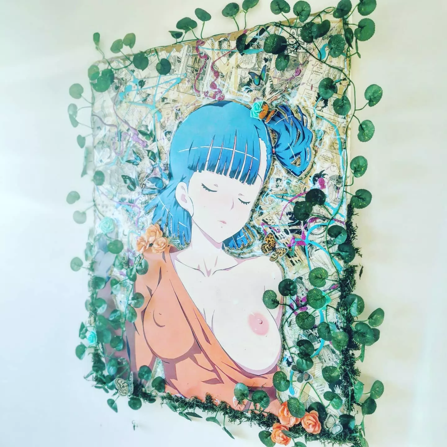 So I make canvas art from real manga pages 👀 (if you like it I'll post more 🙌) IG @Comic2Canvas posted by ComicandCanvas