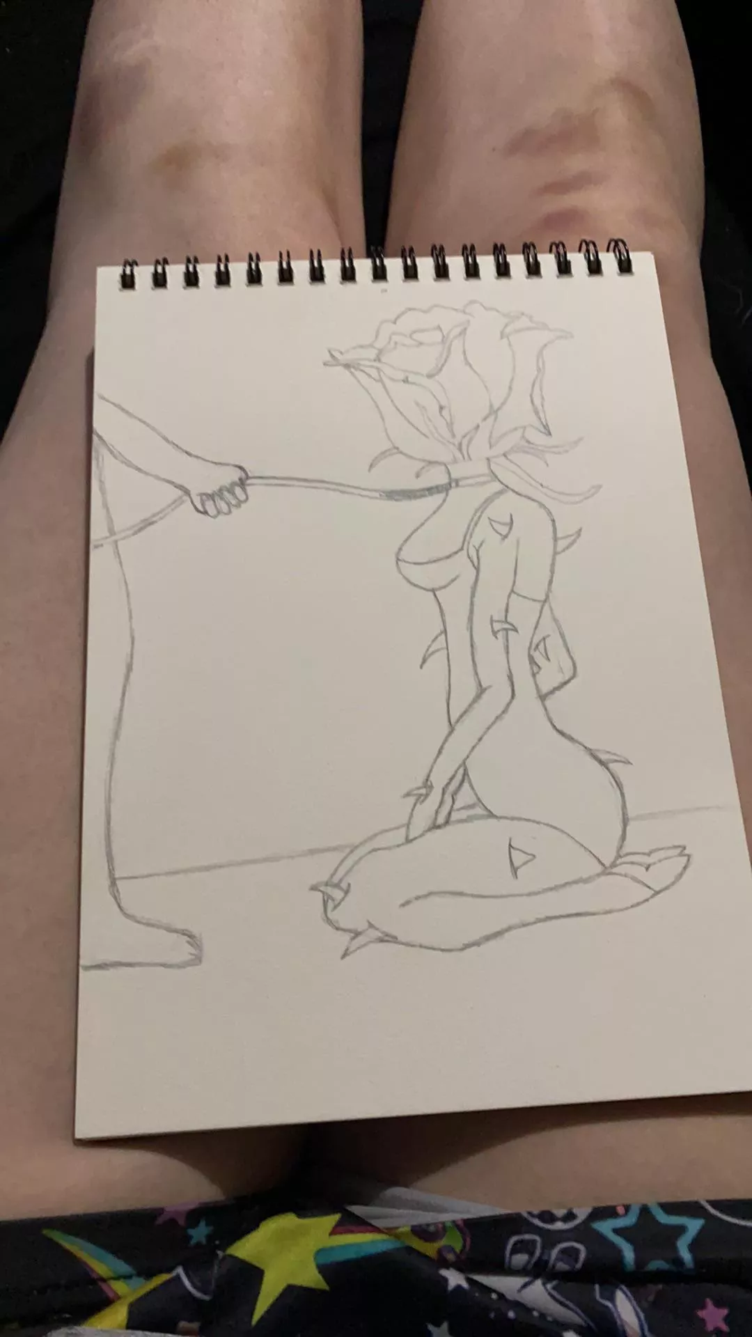 So I saw a rose girl drawing and it spoke to my sub/ little side. I wanted to recreate it with a leash, collar and Dom.. anyone have advise for feet/ hands? posted by Littl3One420