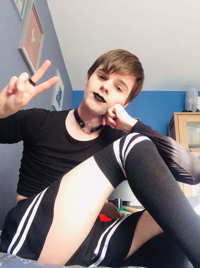 So uh... Hi. Just a femboy here looking cute I guess posted by Tired_Femboy_Jake