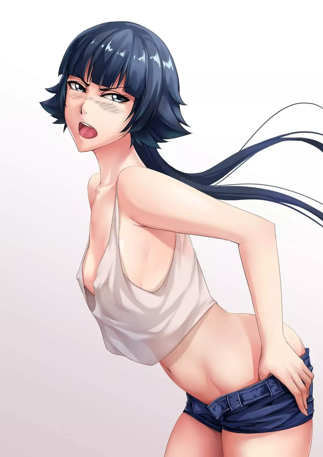 Soi Fon Cute Blushing Show-Off (flatchestedsarada) [Bleach] posted by BleachIsBestAnime