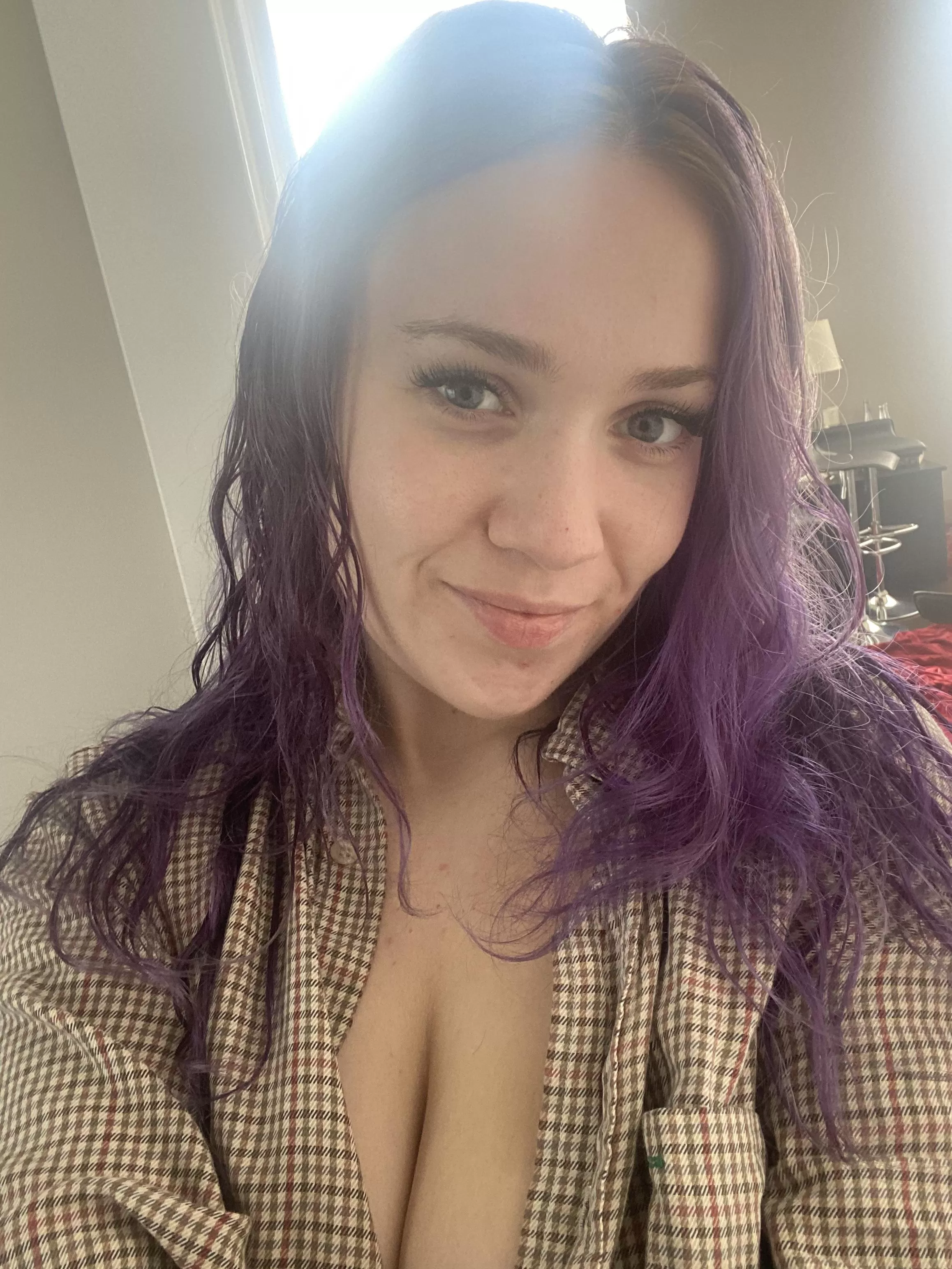 Some cleavage in this cute little selfie today. What do yâ€™all think? posted by butterflybbybre