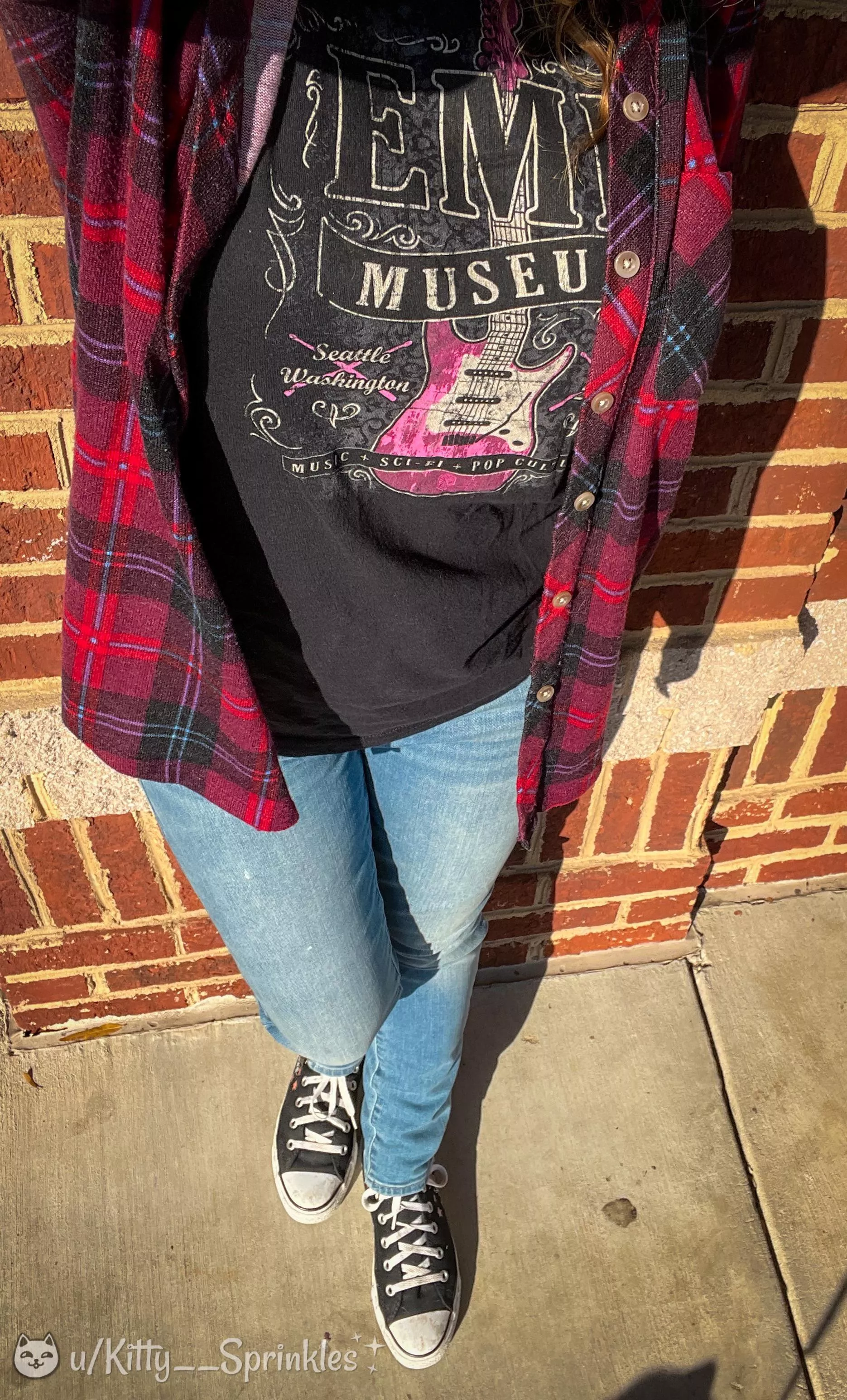 Some days you just gotta rock some grunge with mosh stained chucks! (=^â€¢^=) [f] posted by Kitty__Sprinkles