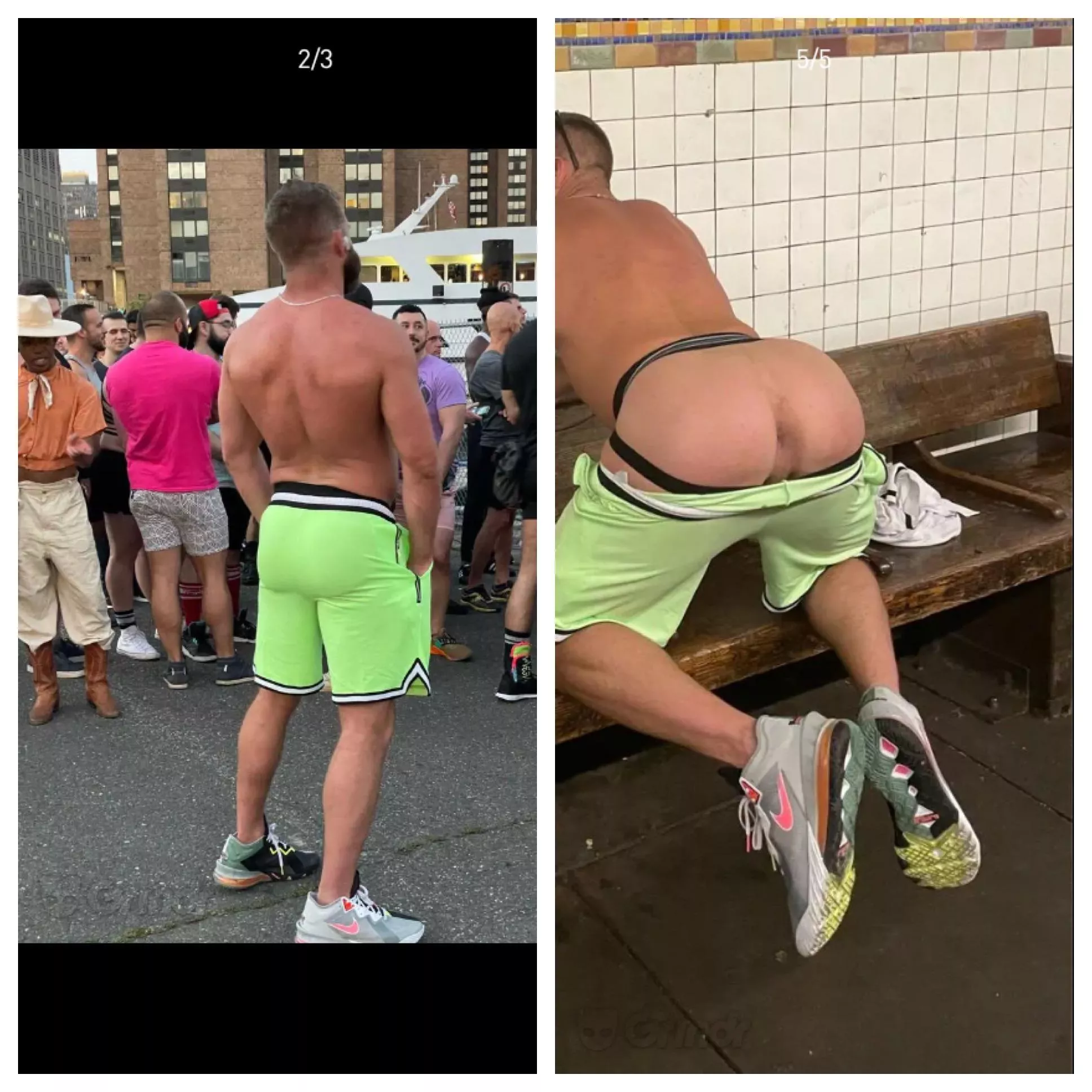 Some guy couldn’t wait to publicly show his ass posted by PeachCrocodile2